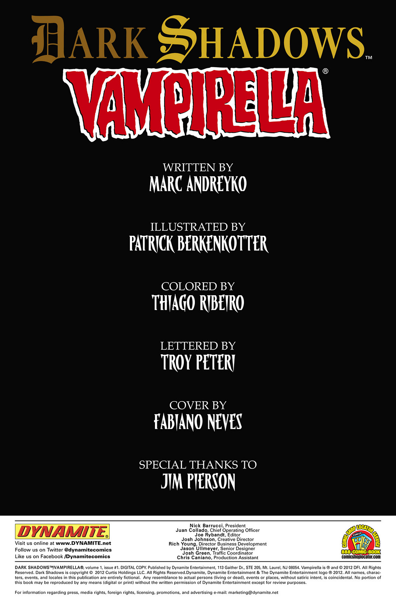 Read online Dark Shadows/Vampirella comic -  Issue #1 - 2