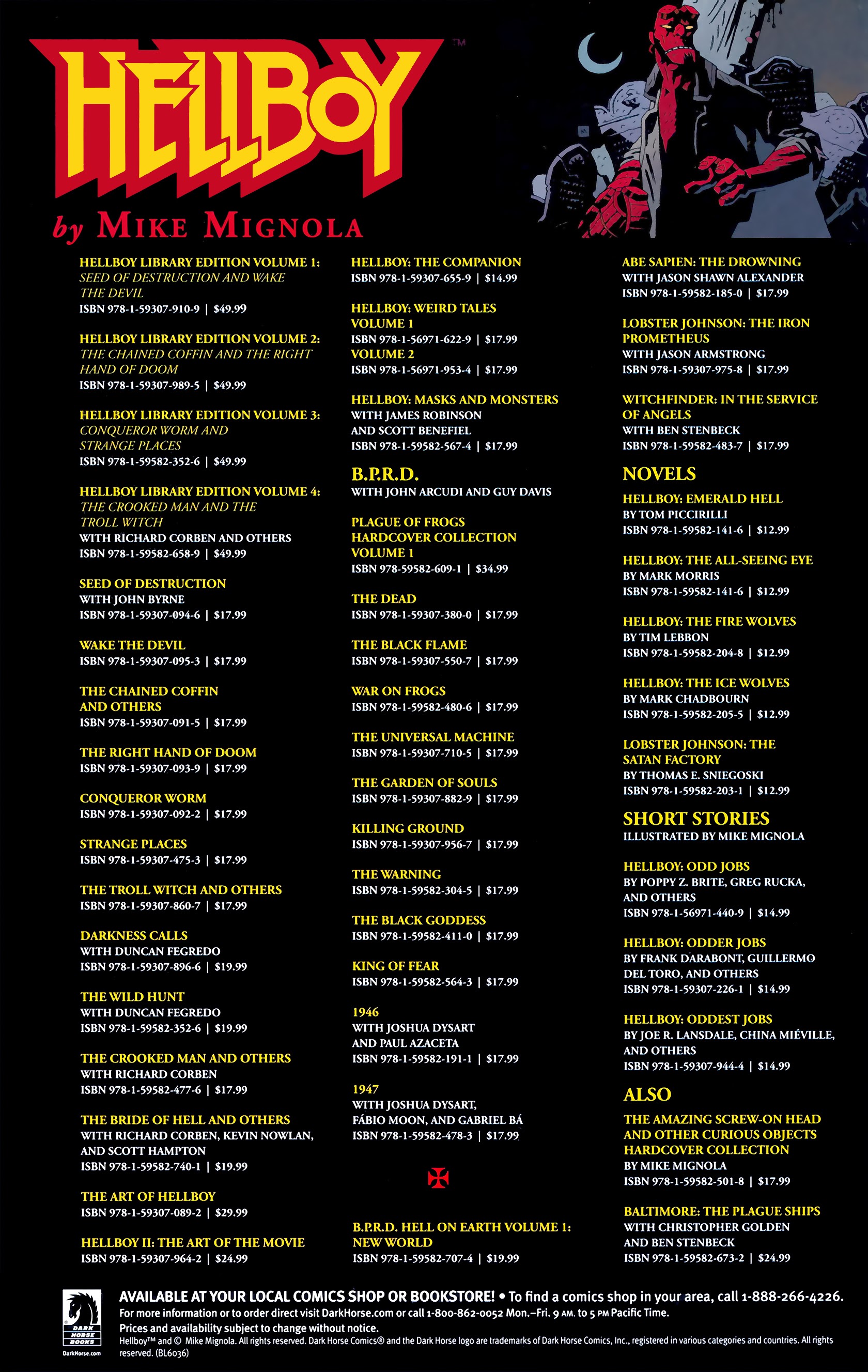 Read online Hellboy: House of the Living Dead comic -  Issue # TPB - 59