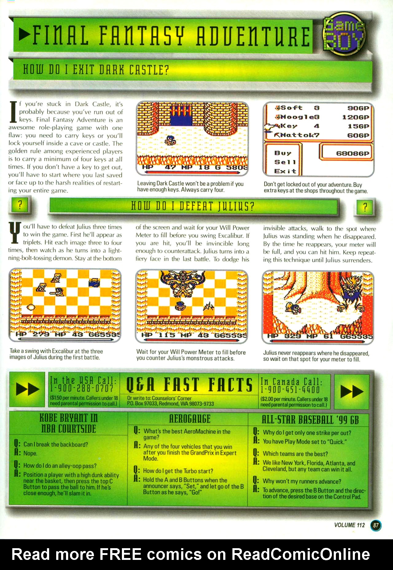 Read online Nintendo Power comic -  Issue #112 - 90