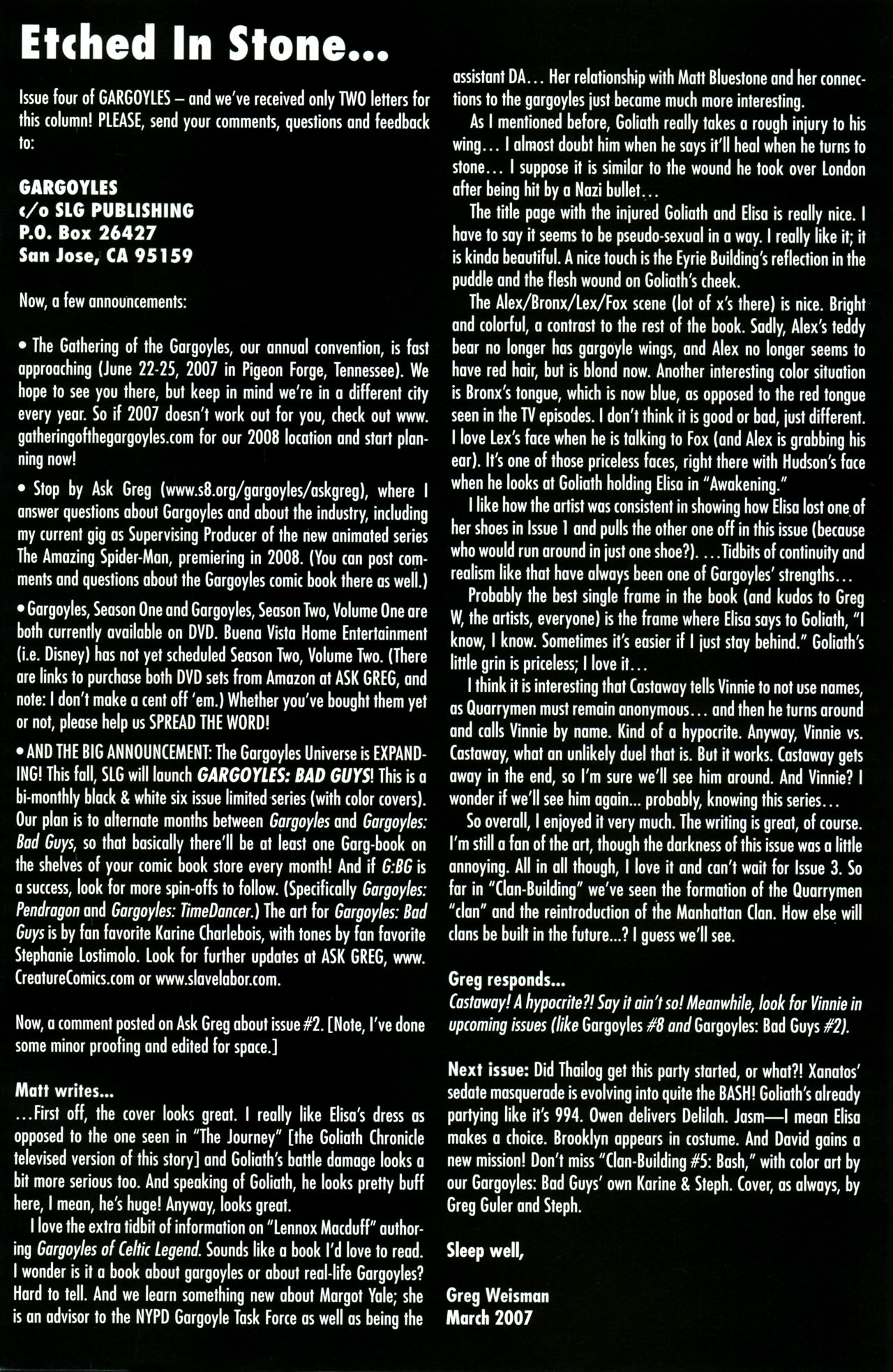 Read online Gargoyles (2006) comic -  Issue #4 - 27