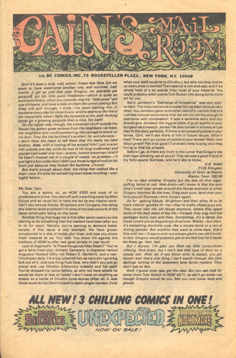 Read online House of Mystery (1951) comic -  Issue #269 - 19