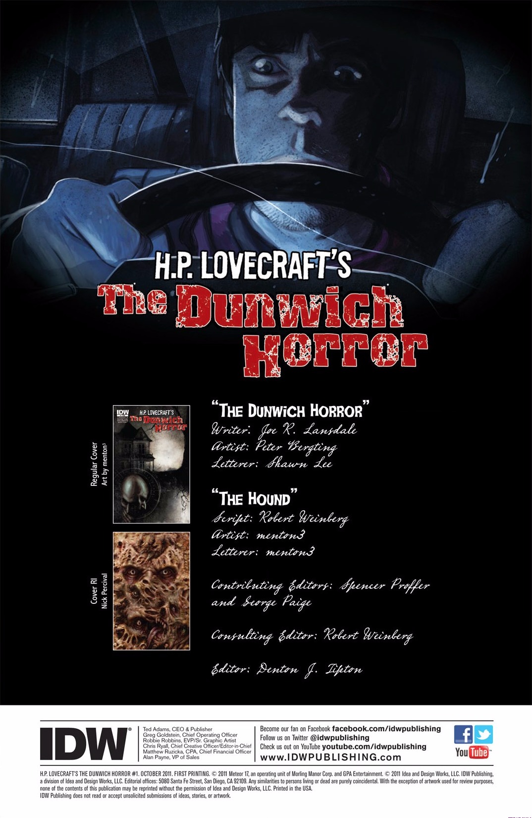 Read online H.P. Lovecraft's The Dunwich Horror comic -  Issue #1 - 3