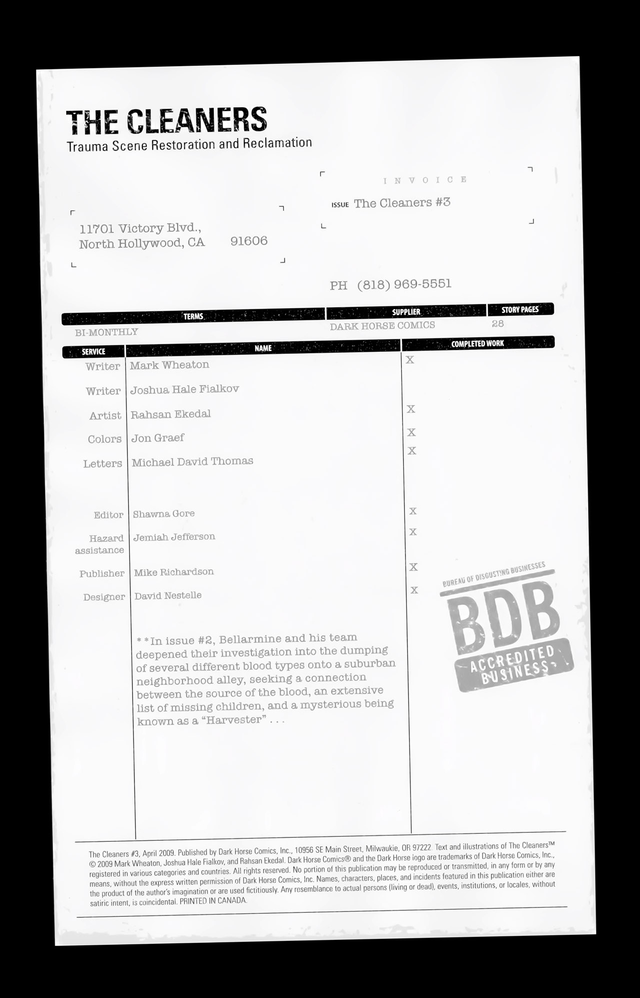 Read online The Cleaners comic -  Issue #3 - 2