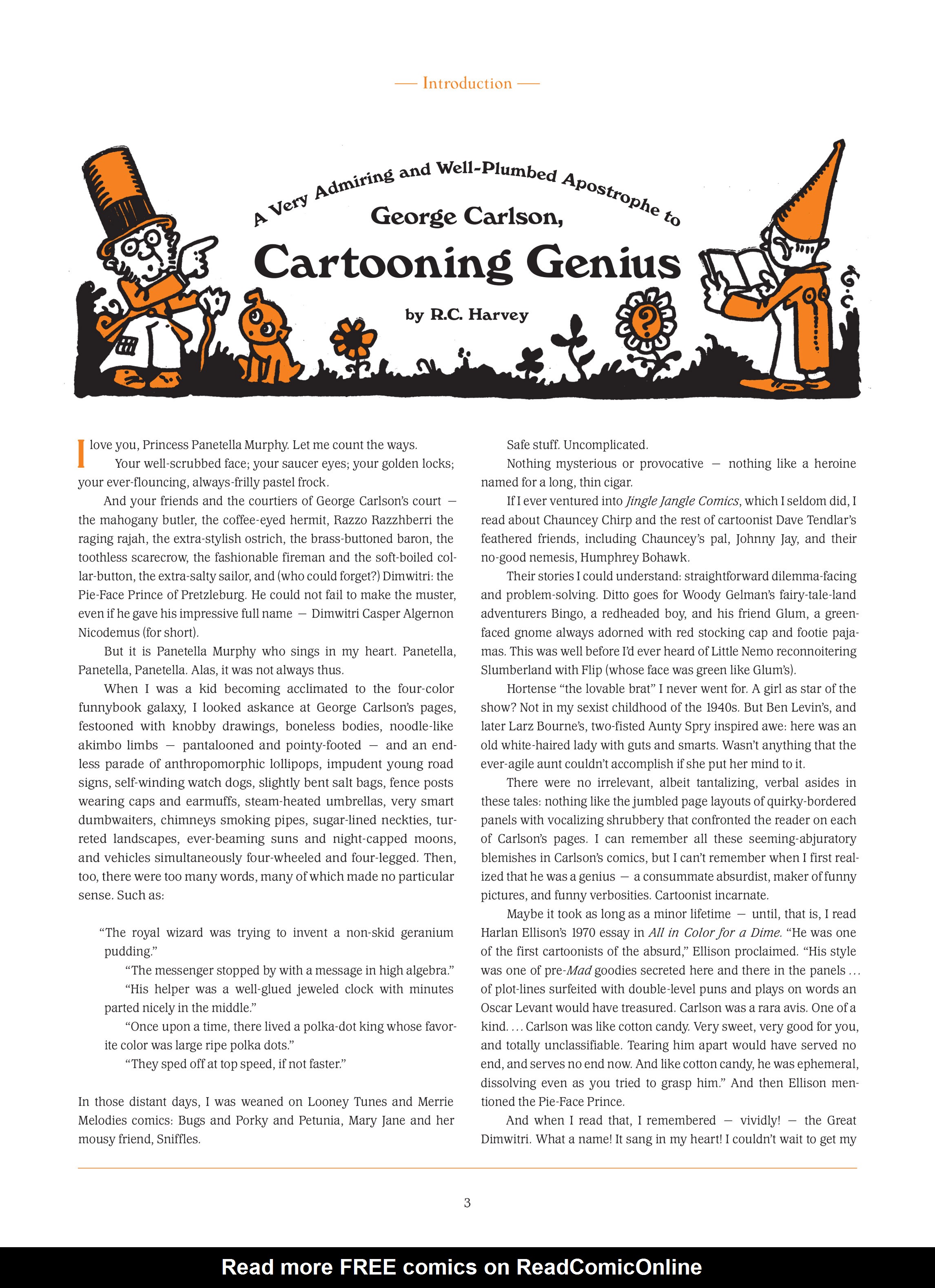 Read online Perfect Nonsense: The Chaotic Comics and Goofy Games of George Carlson comic -  Issue # TPB (Part 1) - 8