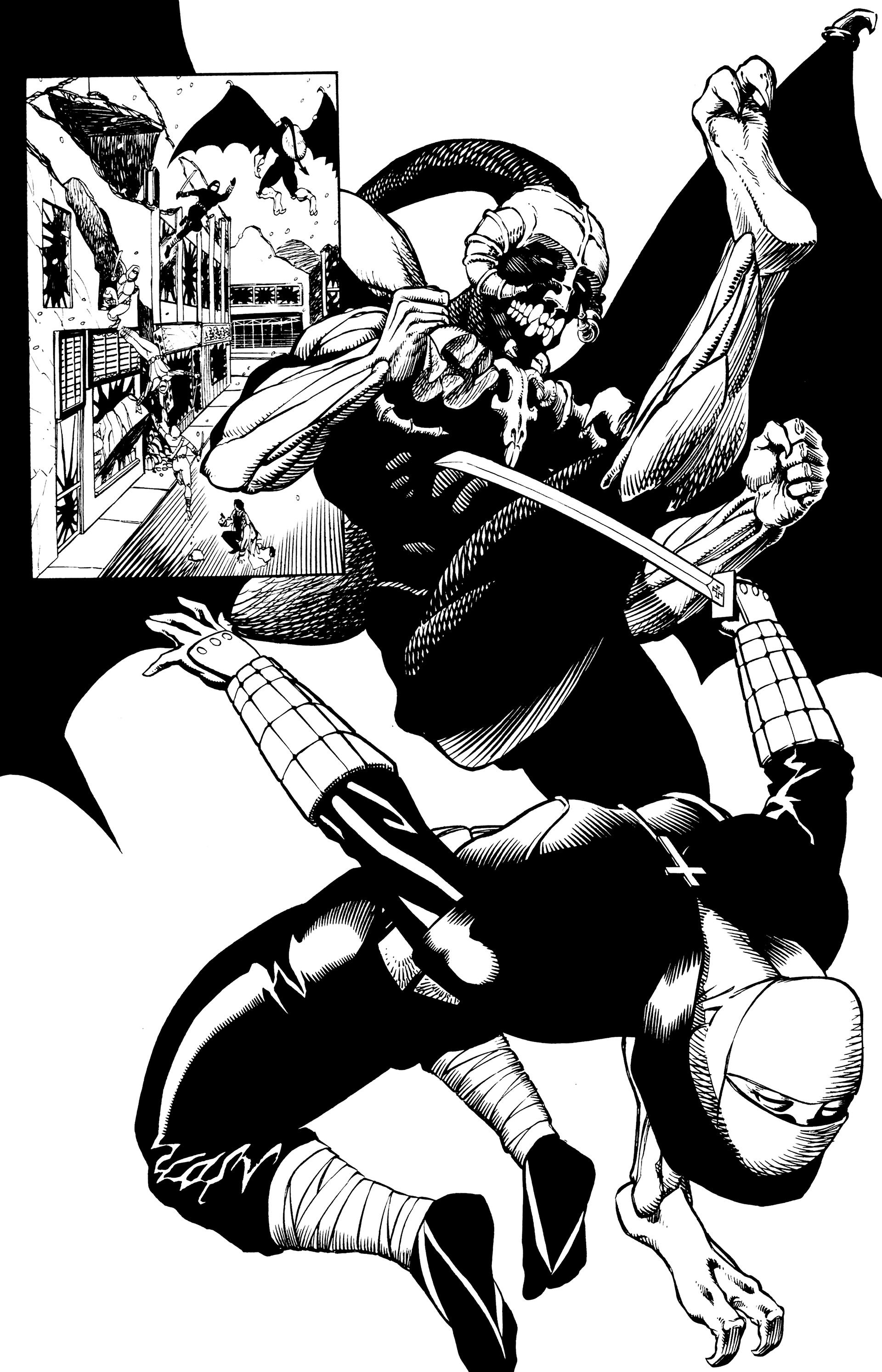 Read online Warrior Nun: Black & White comic -  Issue #4 - 15