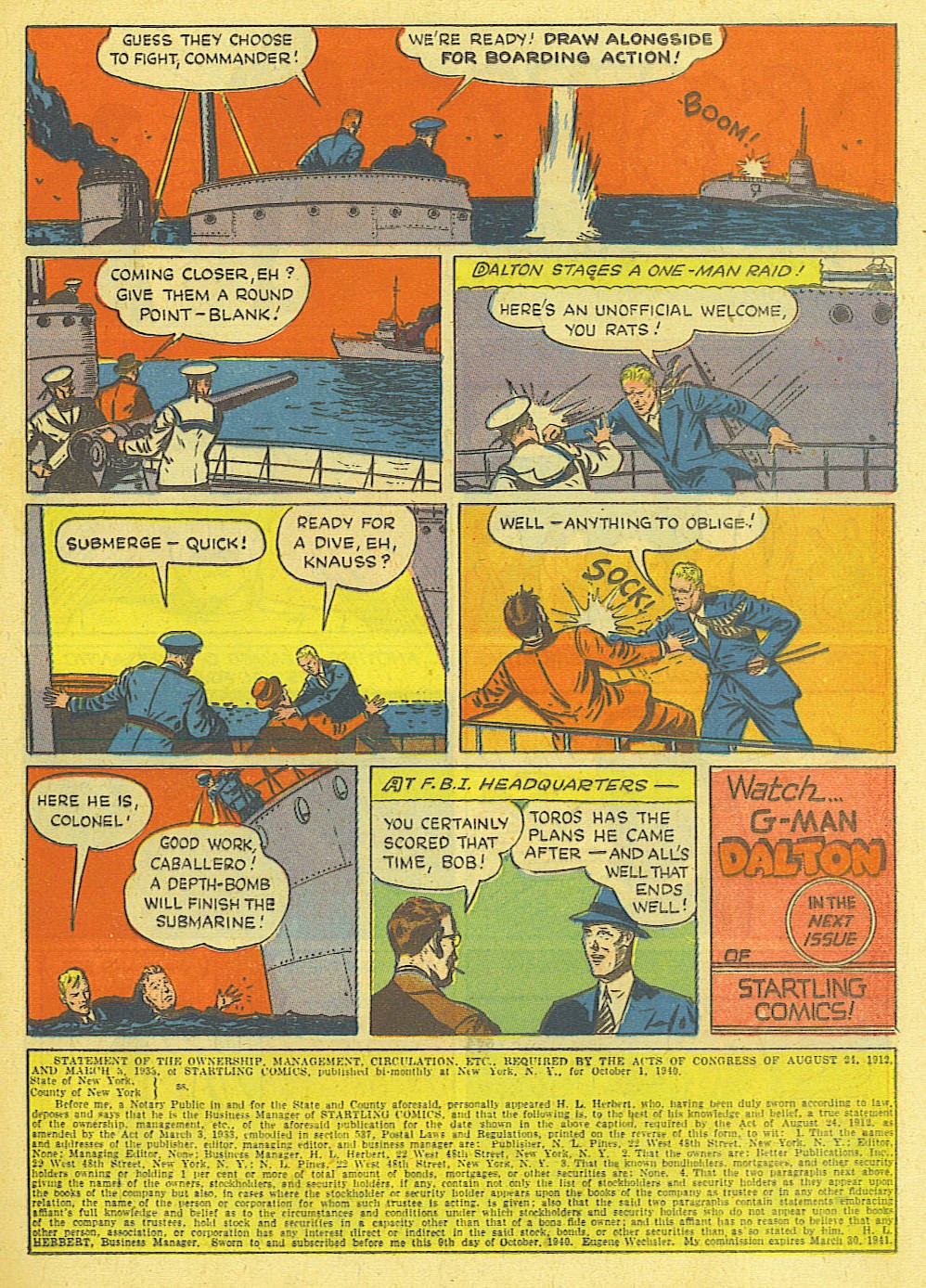 Read online Startling Comics comic -  Issue #6 - 29