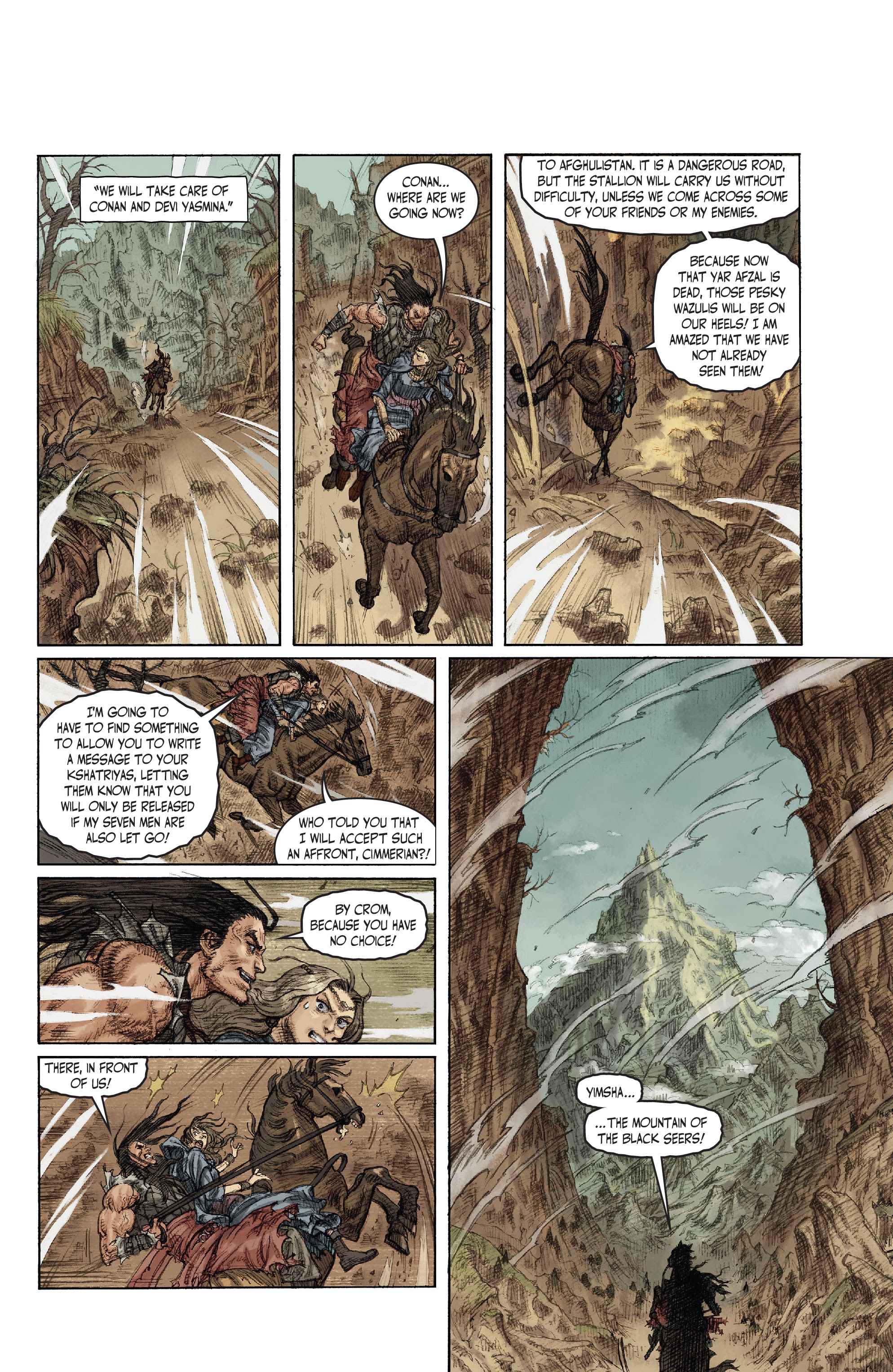 Read online The Cimmerian: People of the Black Circle comic -  Issue #2 - 11