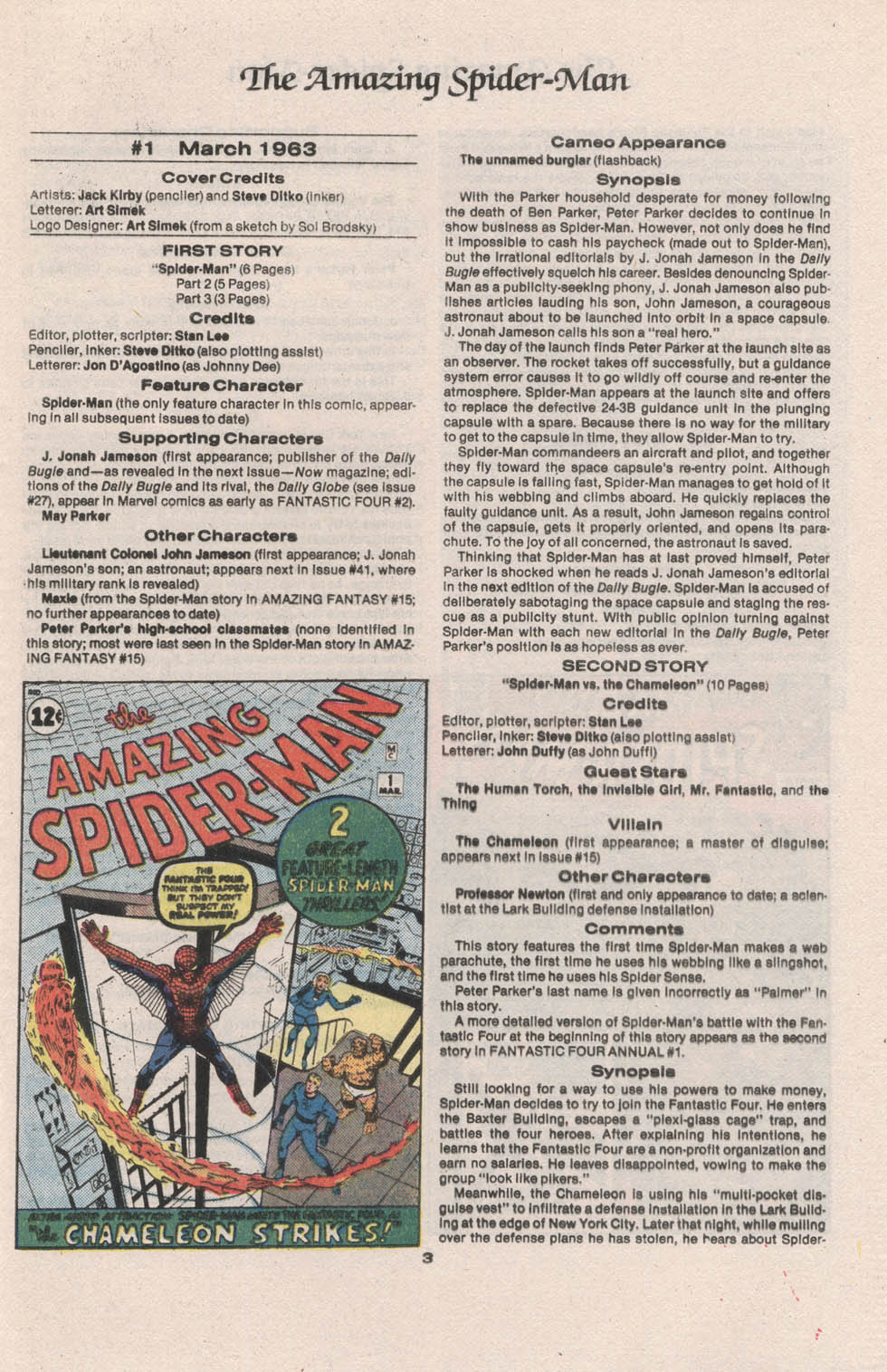 Read online The Official Marvel Index to The Amazing Spider-Man comic -  Issue #1 - 5