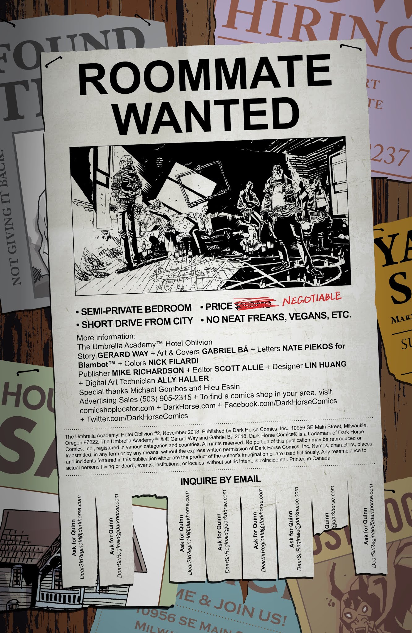 Read online The Umbrella Academy: Hotel Oblivion comic -  Issue #2 - 2