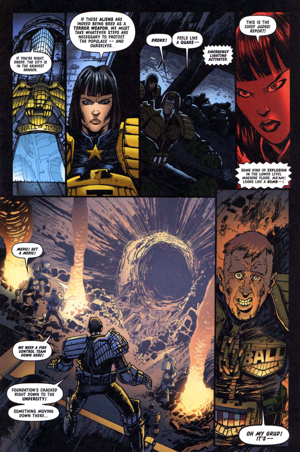 Read online Judge Dredd Vs. Aliens:  Incubus comic -  Issue #3 - 12