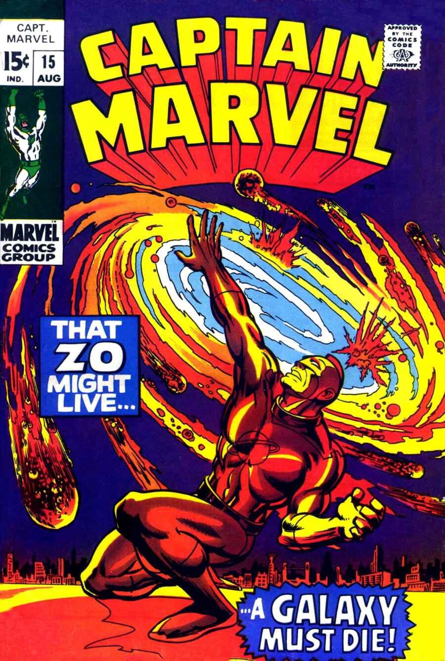 Read online Captain Marvel (1968) comic -  Issue #15 - 1