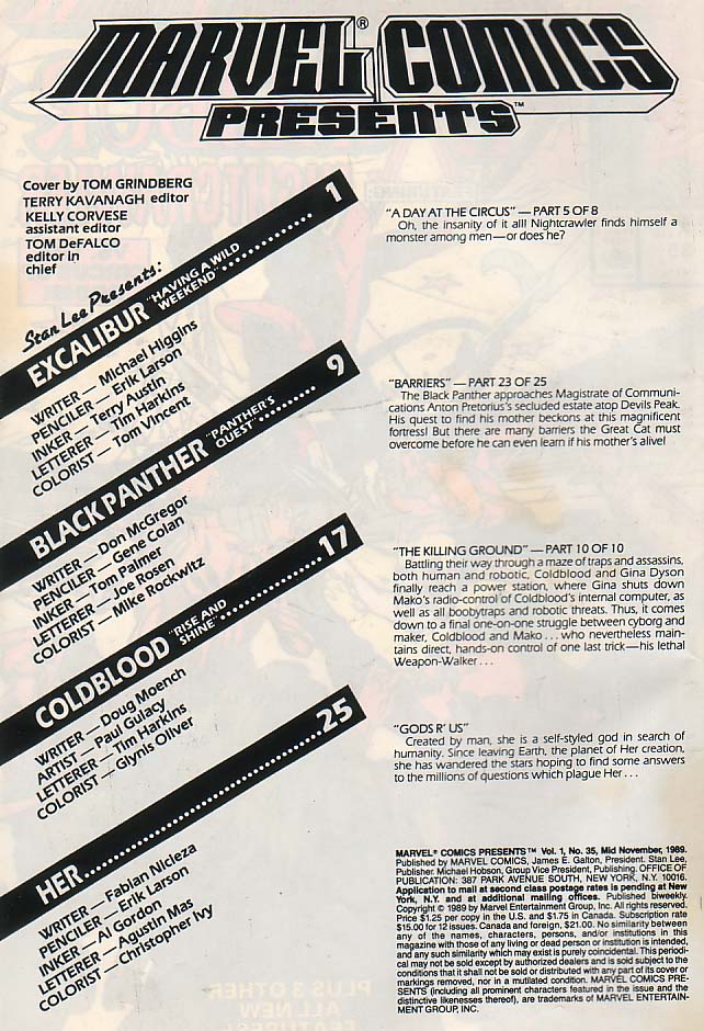 Read online Marvel Comics Presents (1988) comic -  Issue #35 - 2