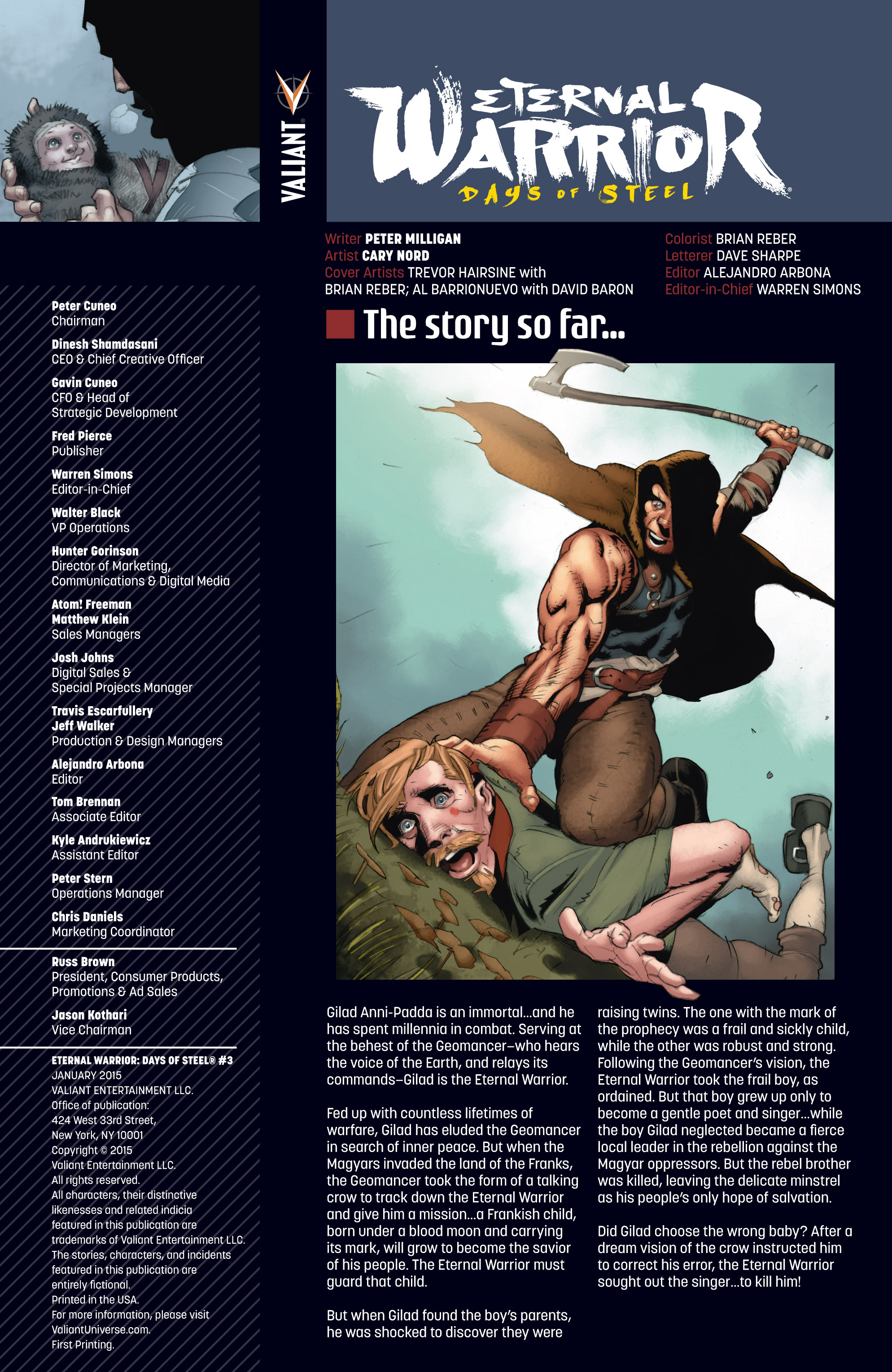 Read online Eternal Warrior: Days of Steel comic -  Issue #3 - 2