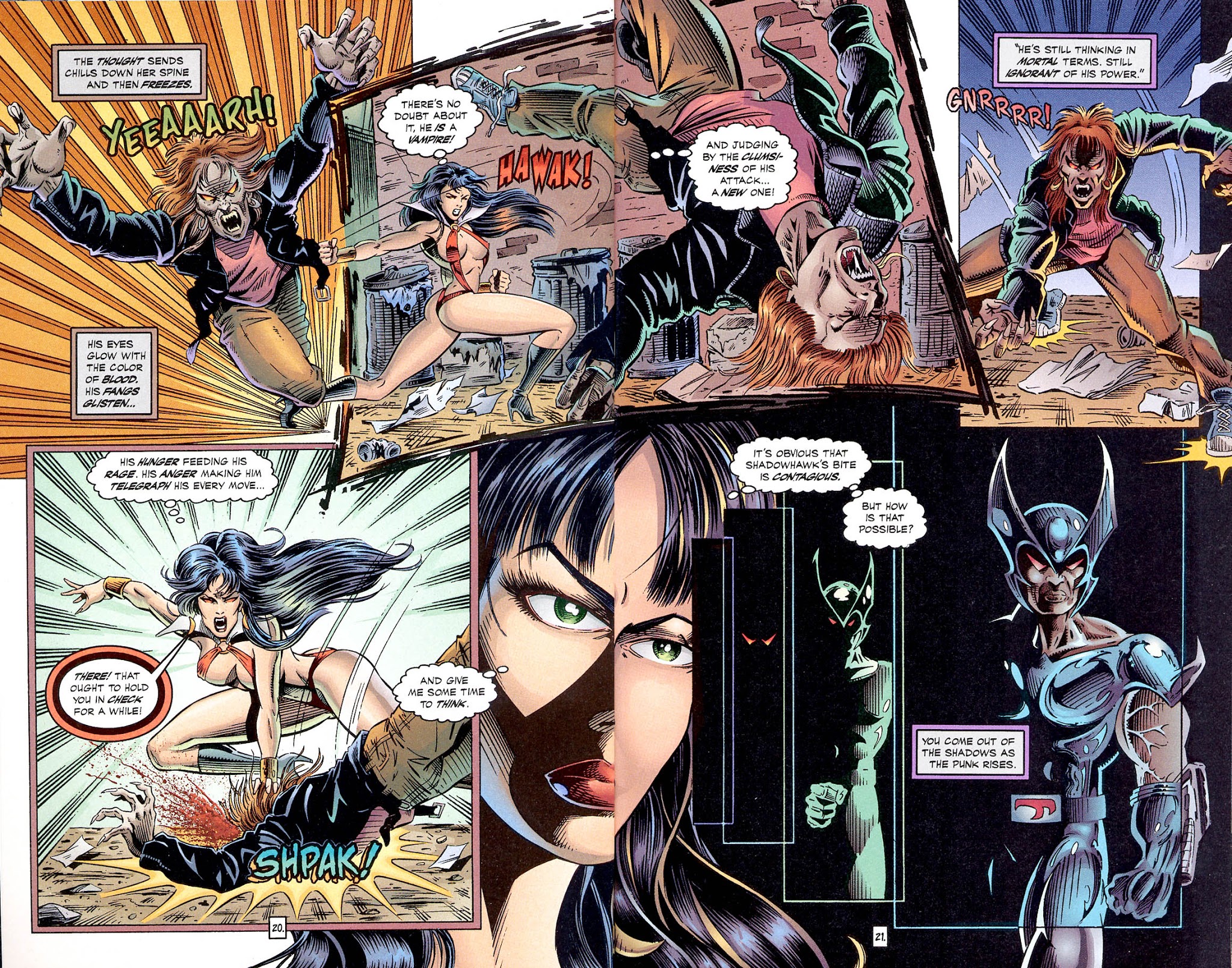 Read online Shadowhawk/Vampirella: Creatures of the Night comic -  Issue # Full - 16