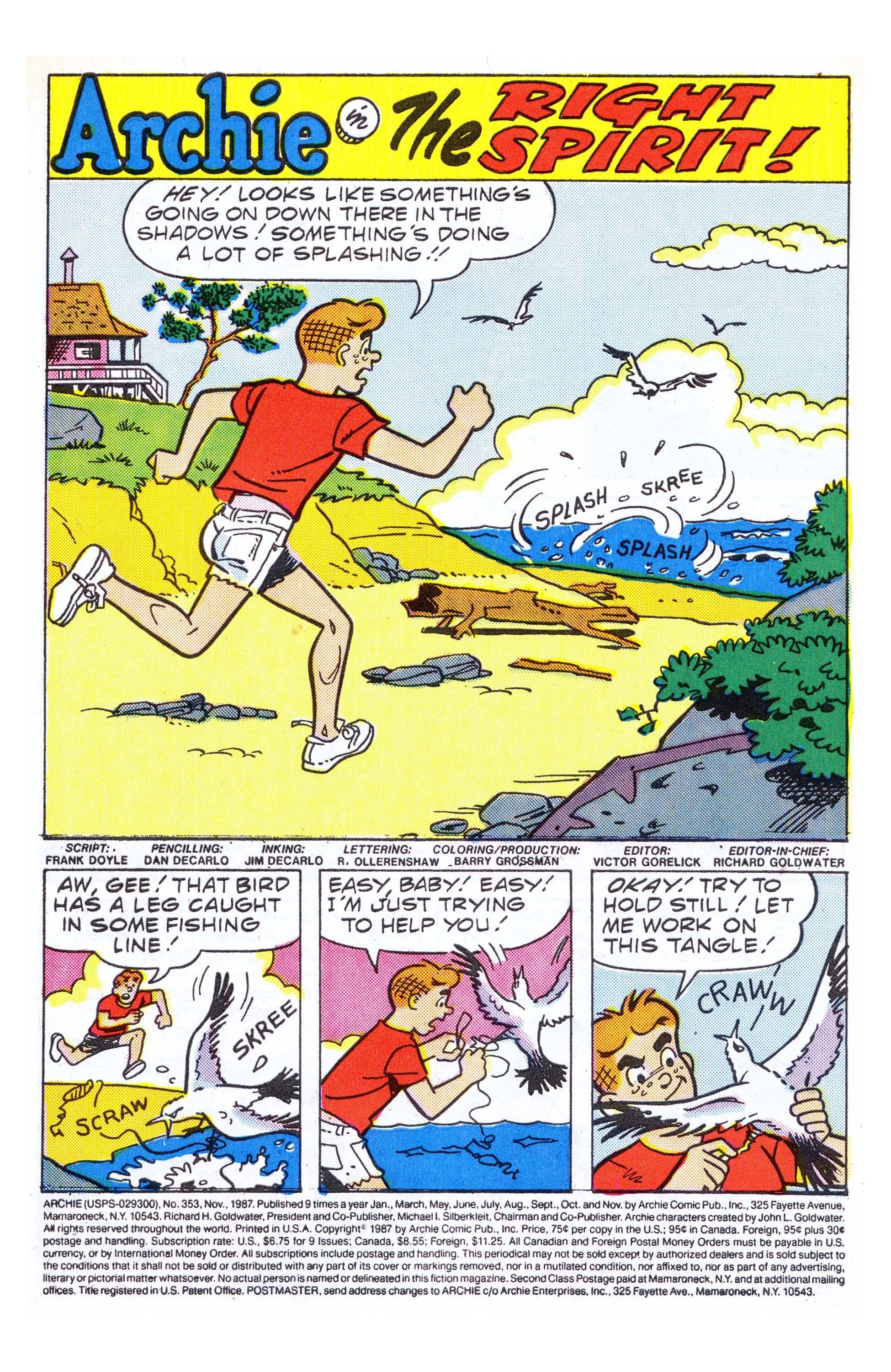Read online Archie (1960) comic -  Issue #353 - 2