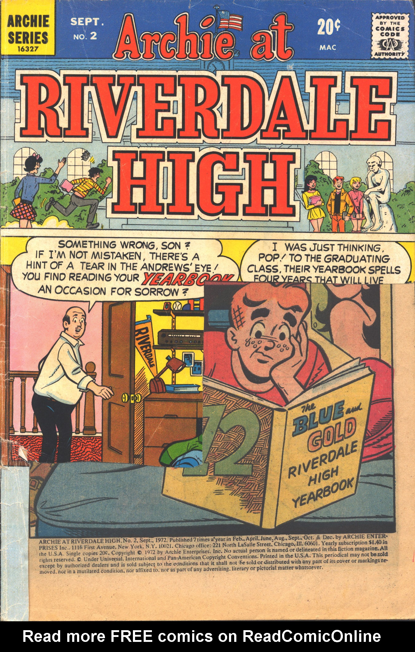 Read online Archie at Riverdale High (1972) comic -  Issue #2 - 2