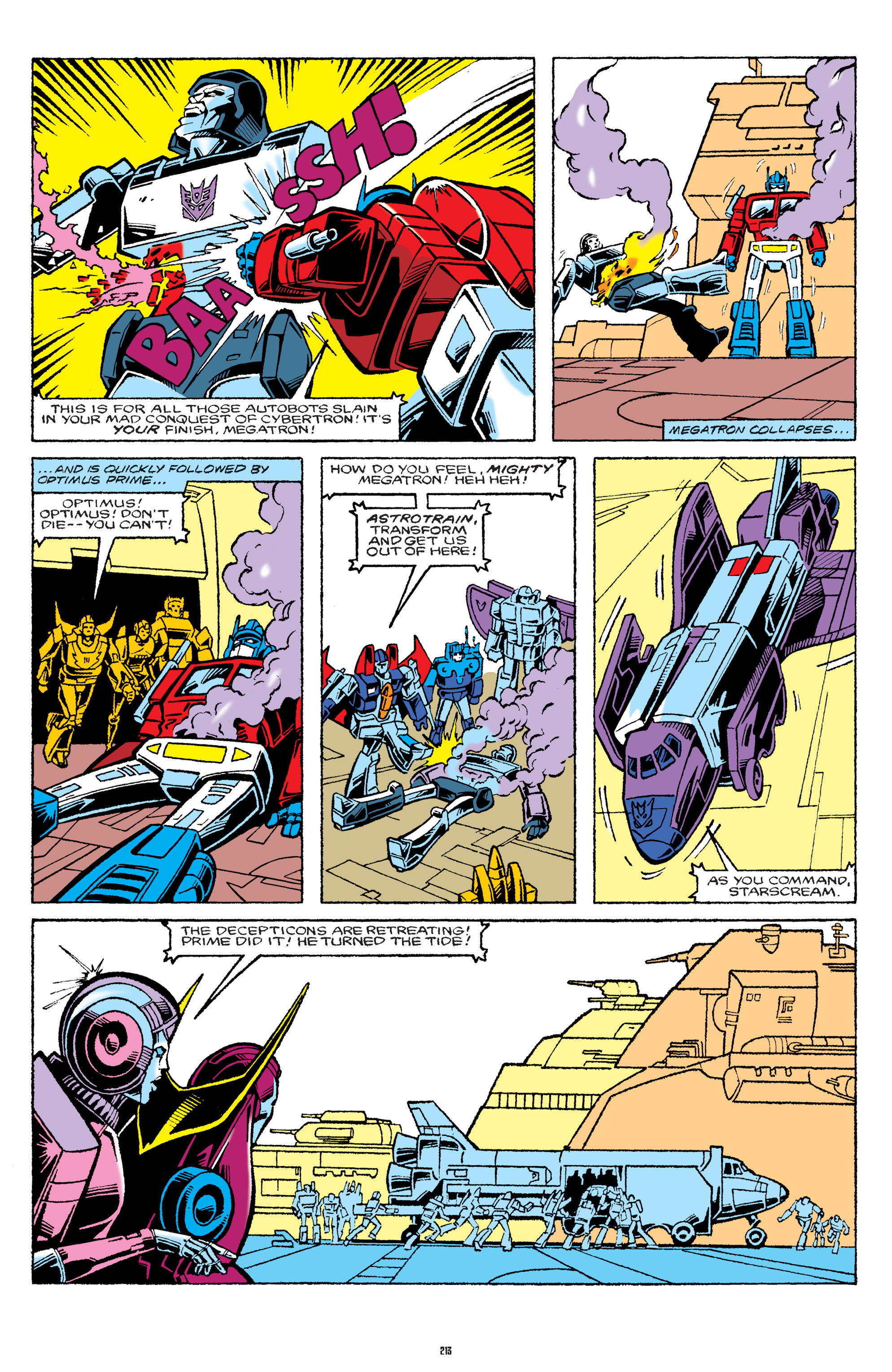 Read online The Transformers Classics comic -  Issue # TPB 7 - 212