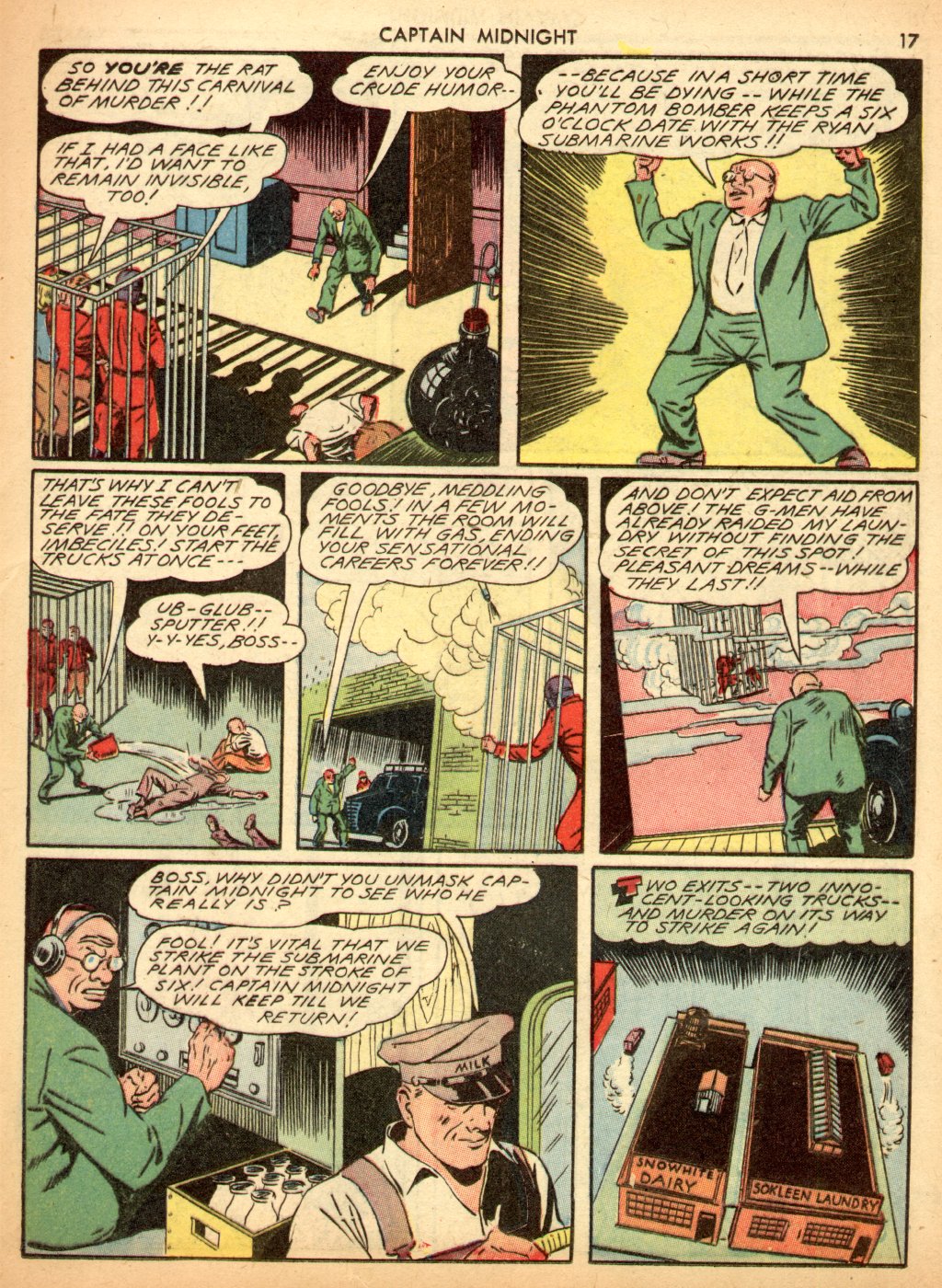 Read online Captain Midnight (1942) comic -  Issue #3 - 17