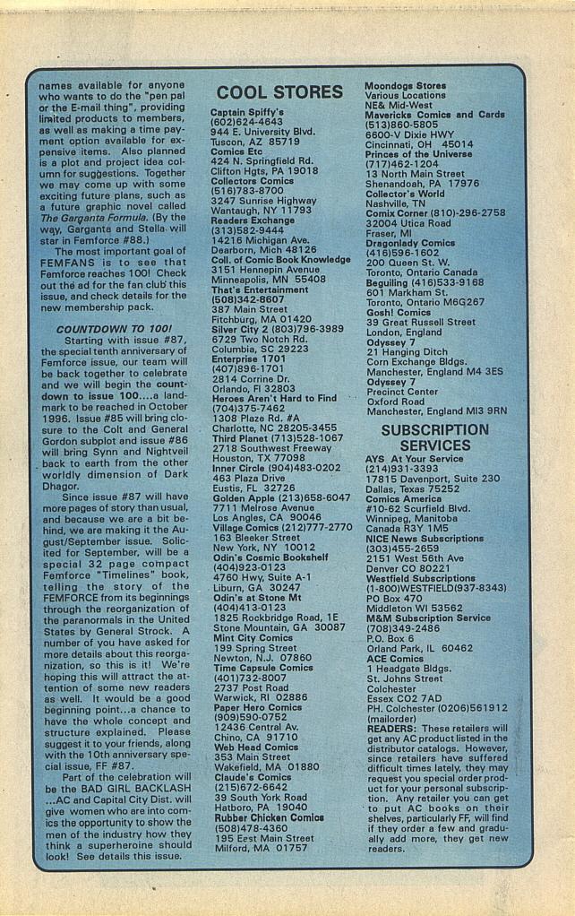 Read online Femforce comic -  Issue #84 - 34