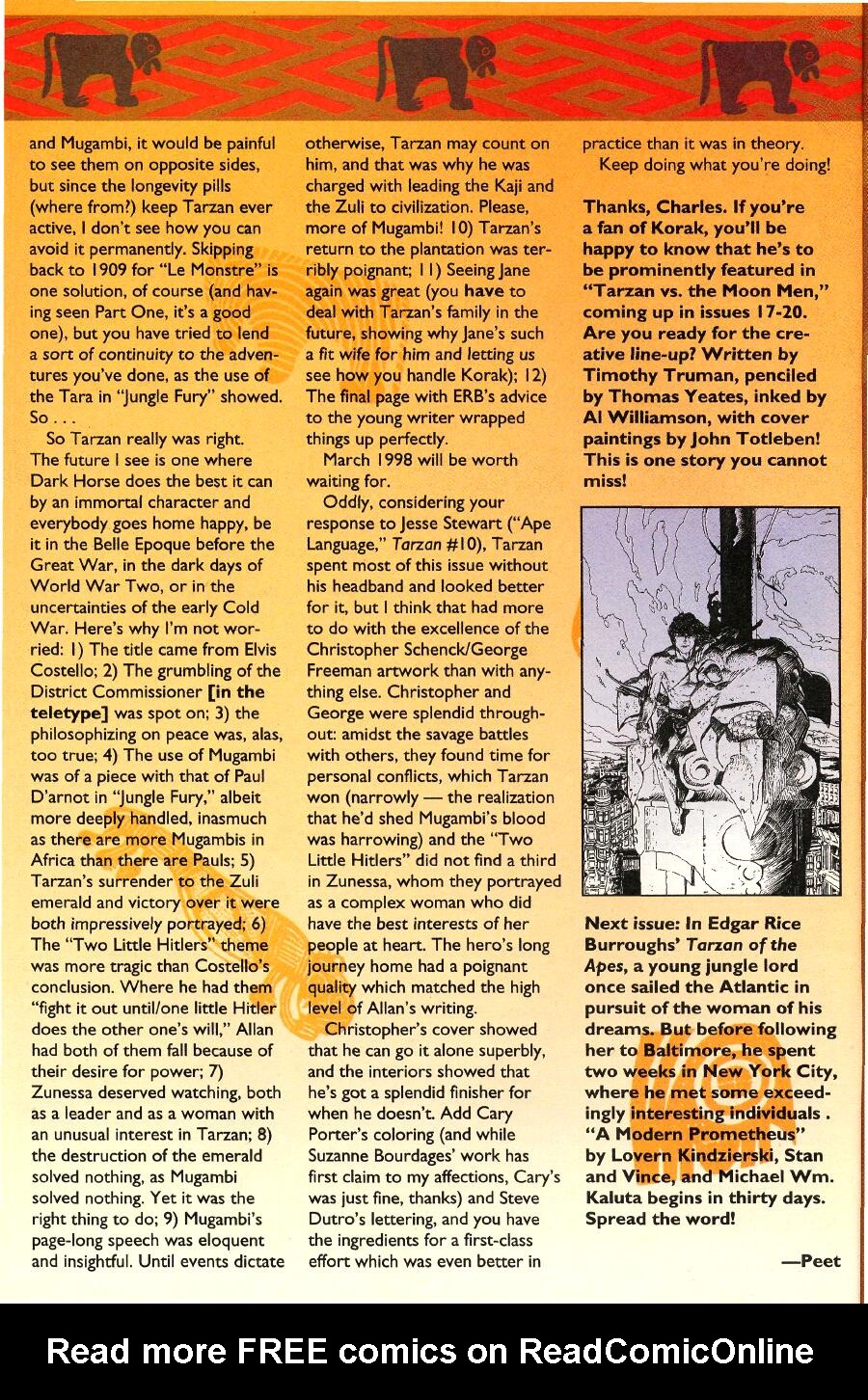 Read online Tarzan (1996) comic -  Issue #12 - 28