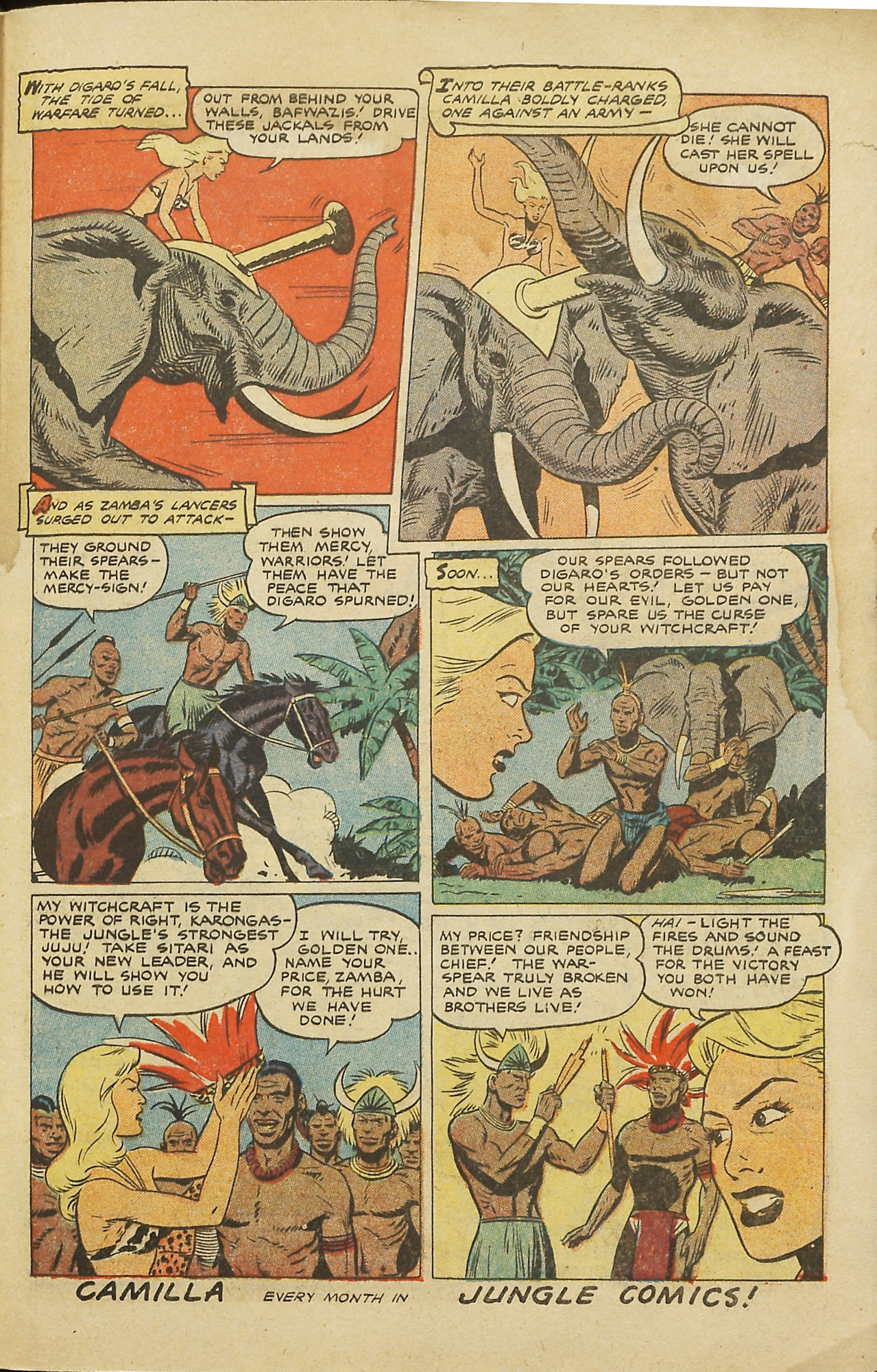 Read online Jungle Comics comic -  Issue #145 - 34