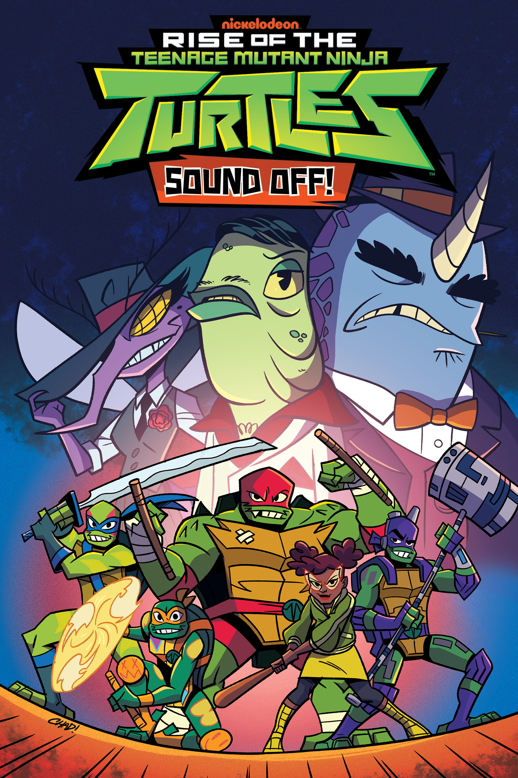 Read online Rise of the Teenage Mutant Ninja Turtles: Sound Off! comic -  Issue # _TPB - 1