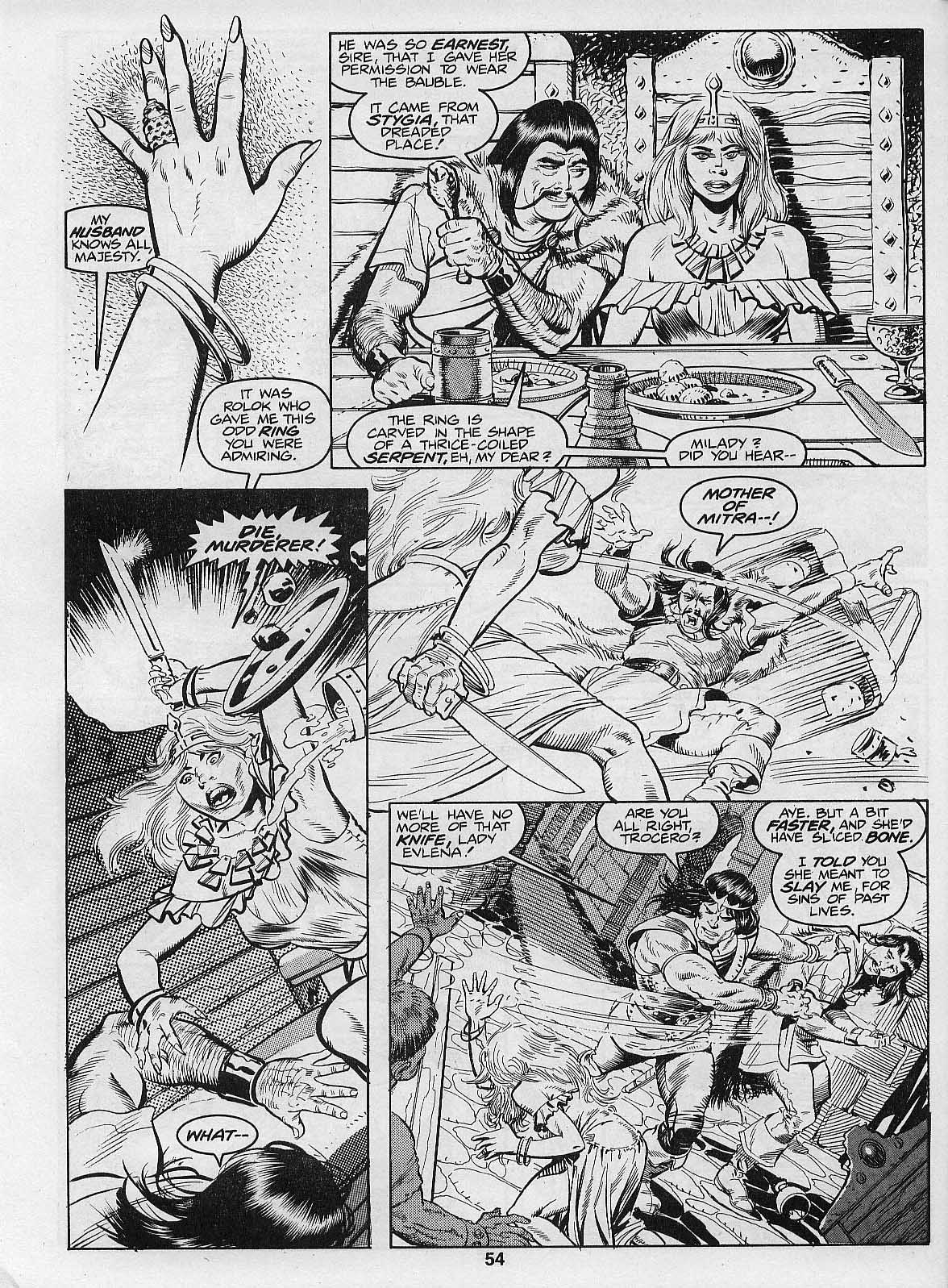 The Savage Sword Of Conan issue 205 - Page 56