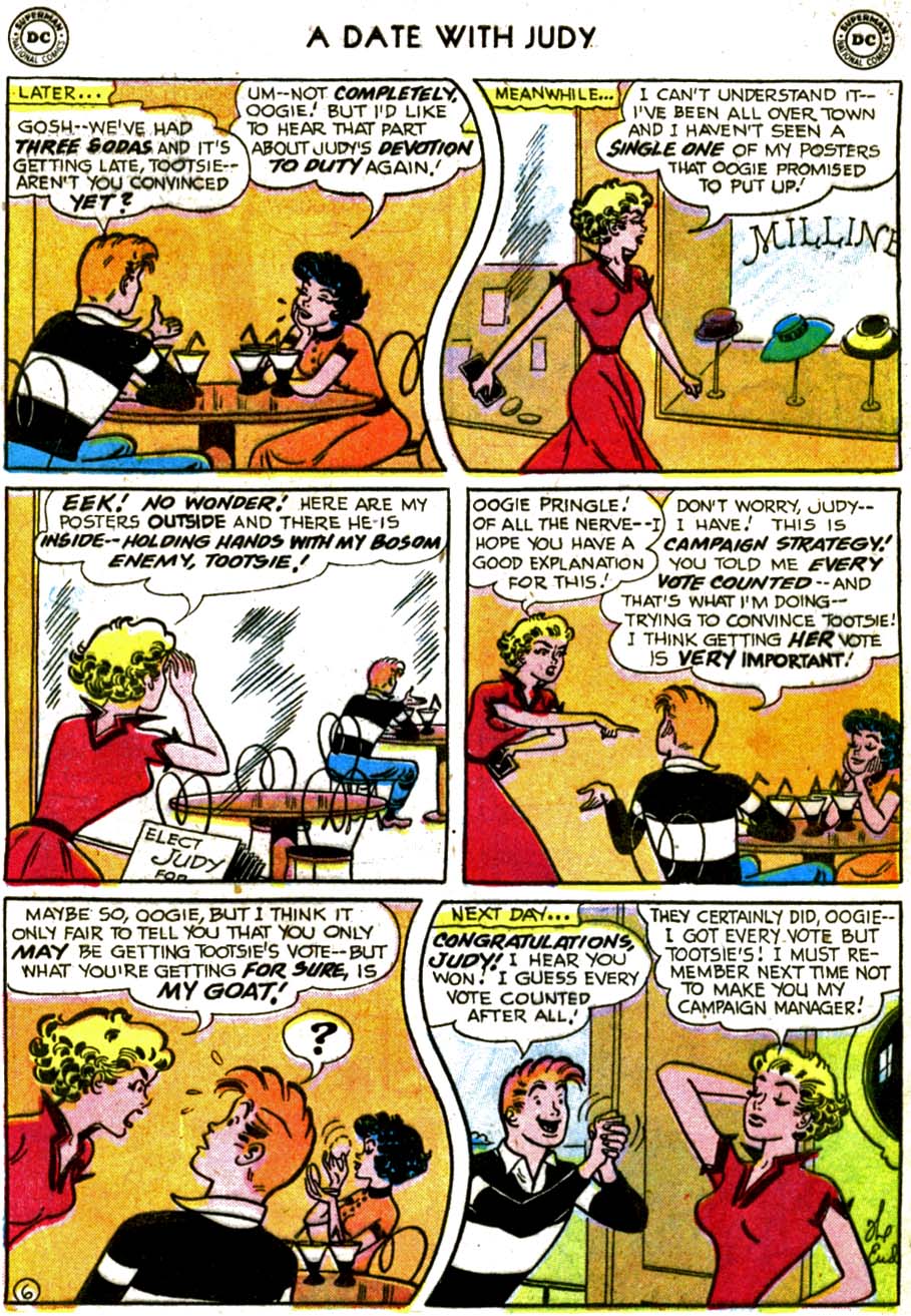 Read online A Date with Judy comic -  Issue #58 - 8