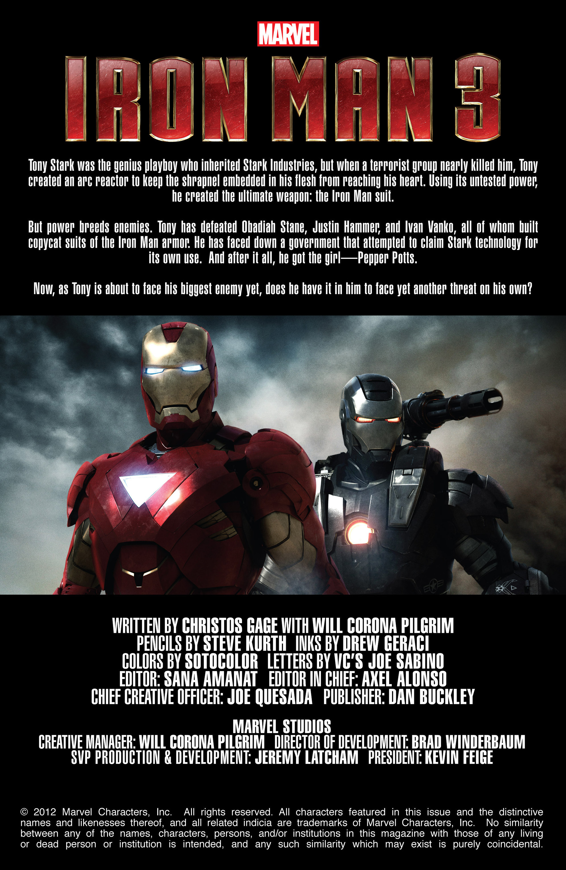 Read online Marvel's Iron Man 3 Prelude comic -  Issue #1 - 2