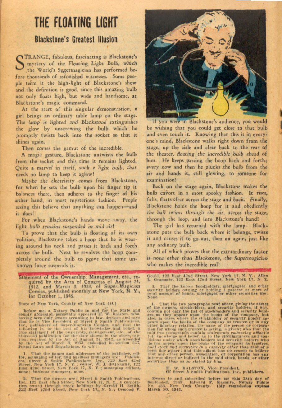 Read online Super-Magician Comics comic -  Issue #45 - 26