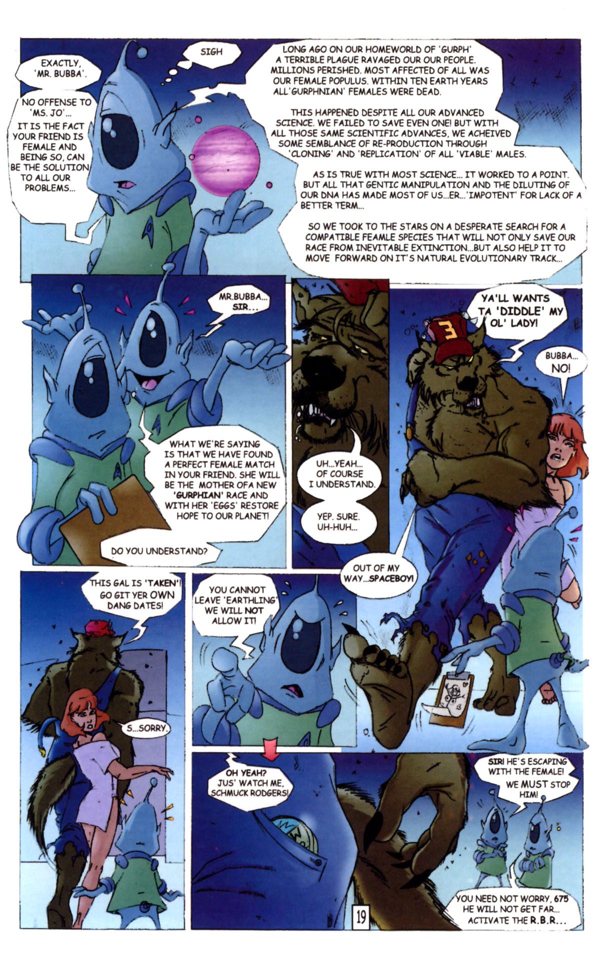 Read online Bubba the Redneck Werewolf Super Sci-fi Special comic -  Issue # Full - 21
