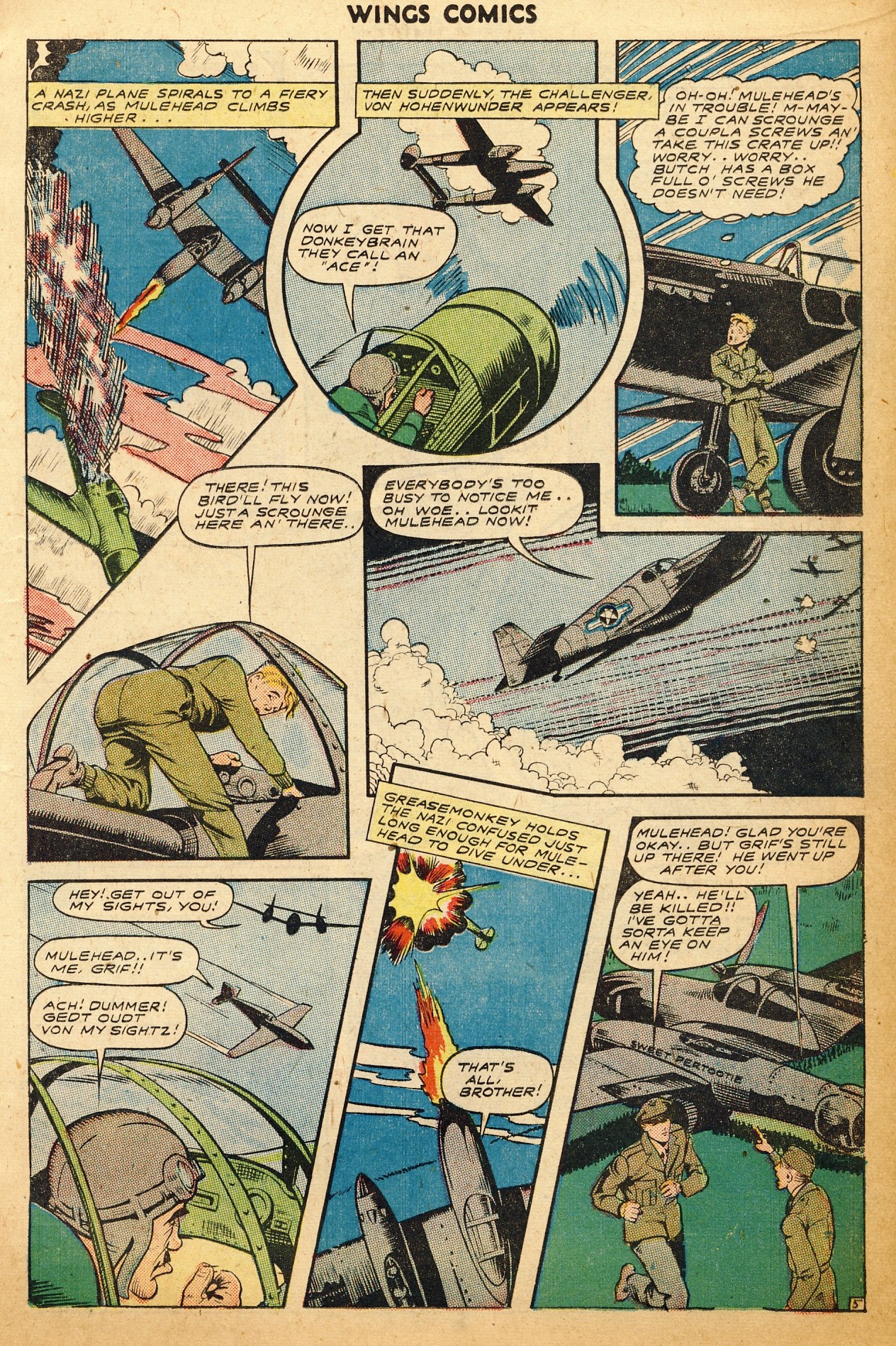 Read online Wings Comics comic -  Issue #52 - 17