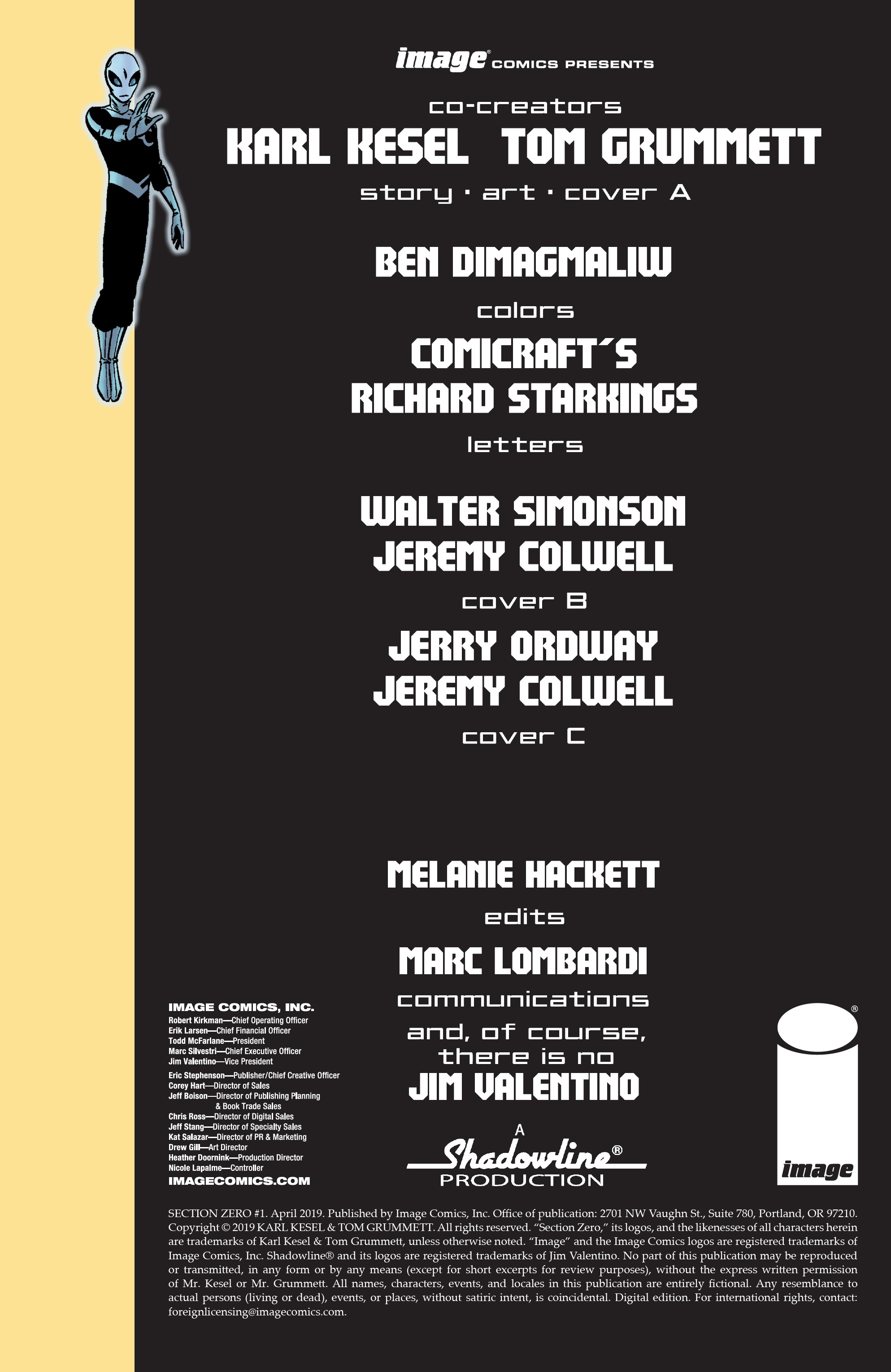 Read online Section Zero (2019) comic -  Issue #1 - 2