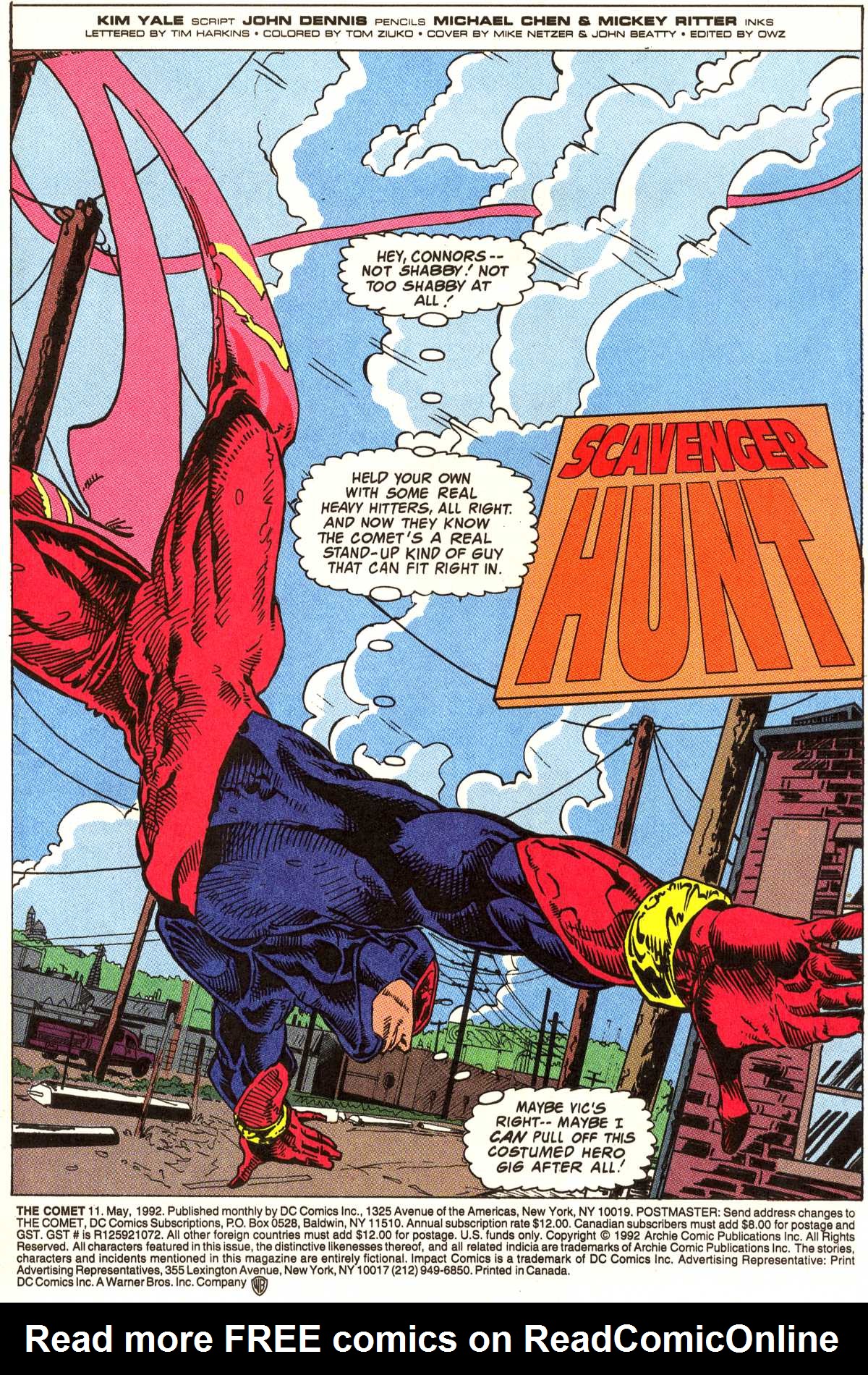 Read online The Comet comic -  Issue #11 - 2