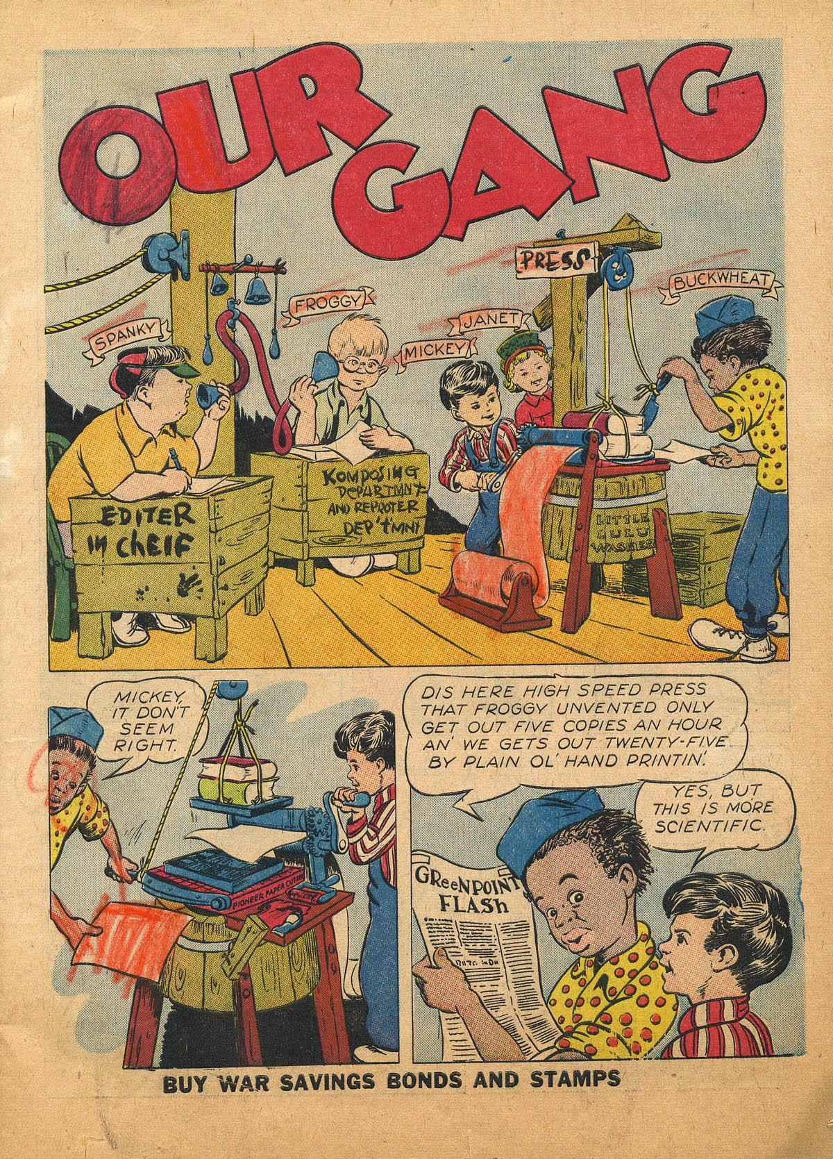 Read online Our Gang Comics comic -  Issue #2 - 4
