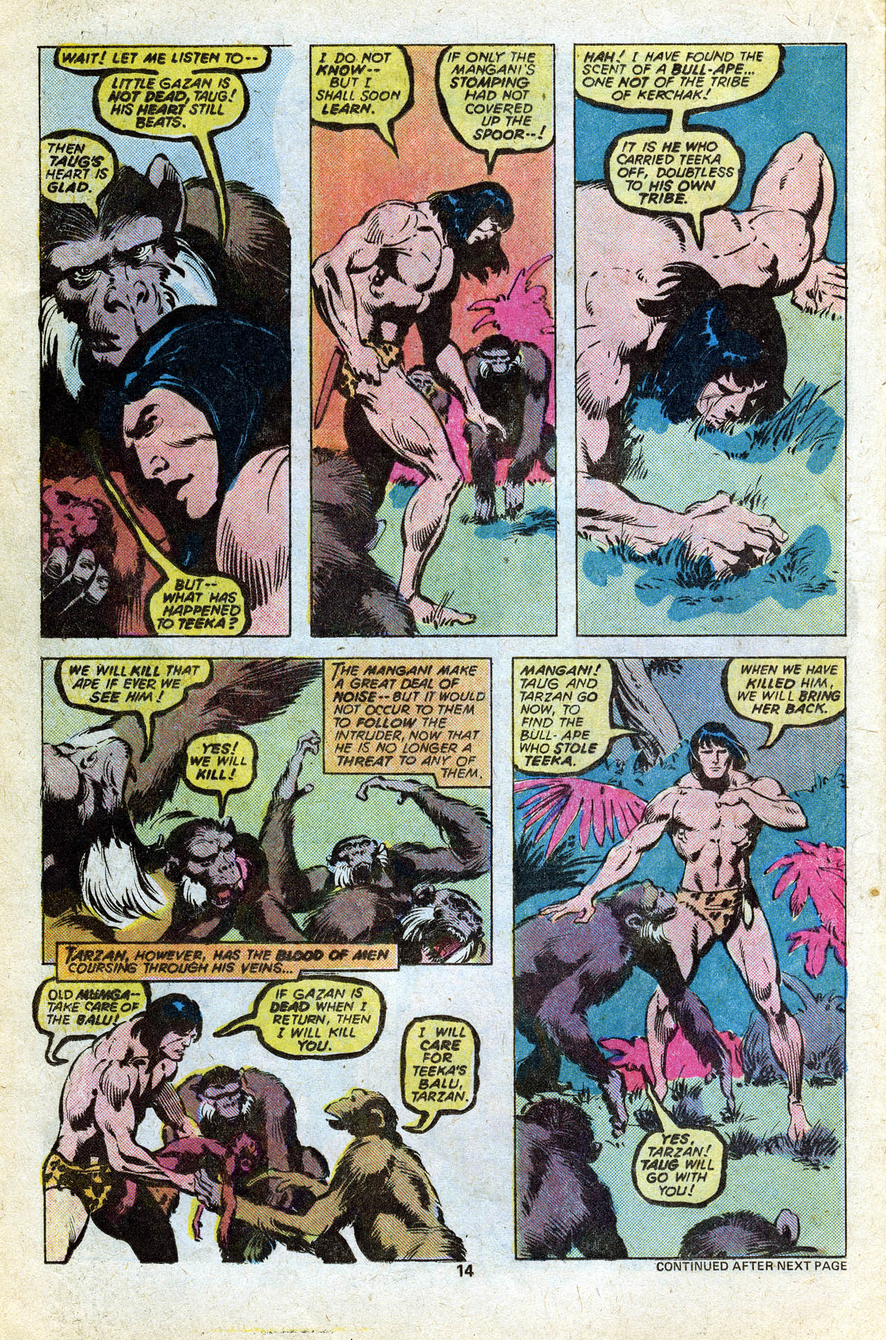 Read online Tarzan (1977) comic -  Issue #14 - 16