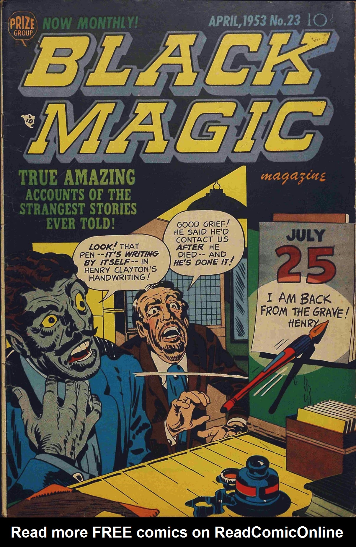 Read online Black Magic (1950) comic -  Issue #23 - 1