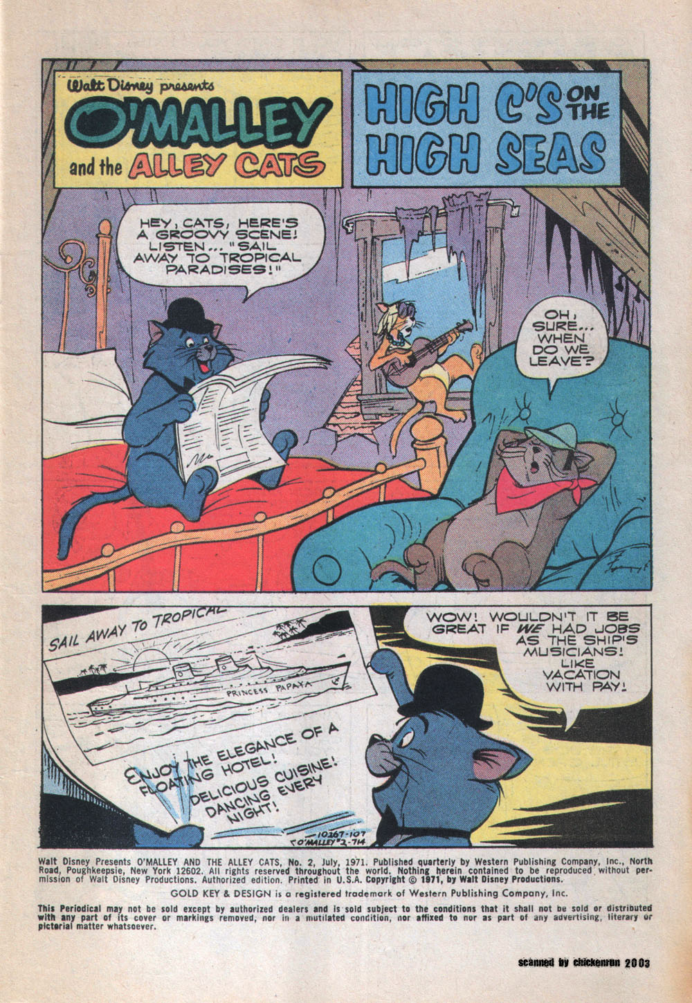 Read online O'Malley and the Alley Cats comic -  Issue #2 - 3