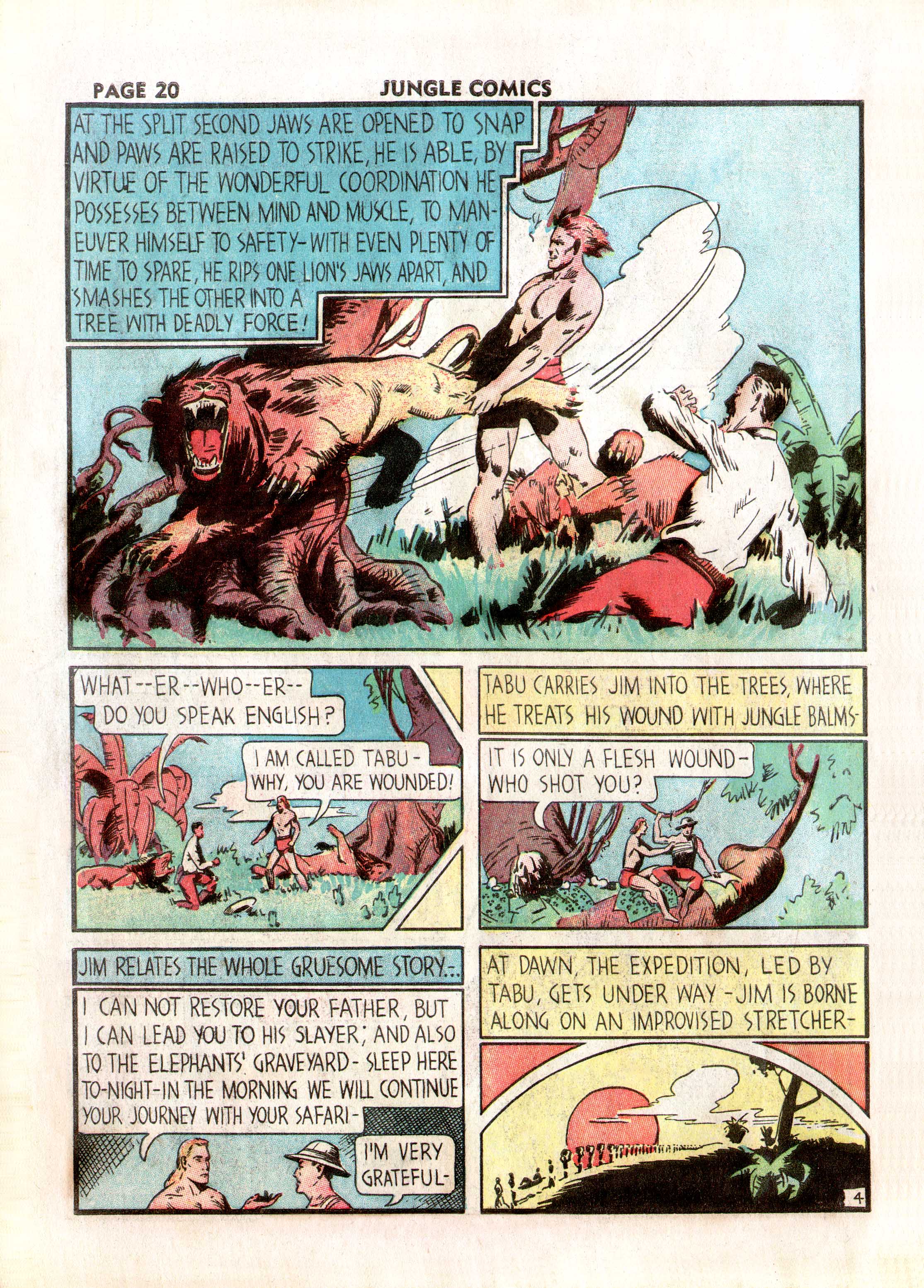 Read online Jungle Comics comic -  Issue #2 - 22