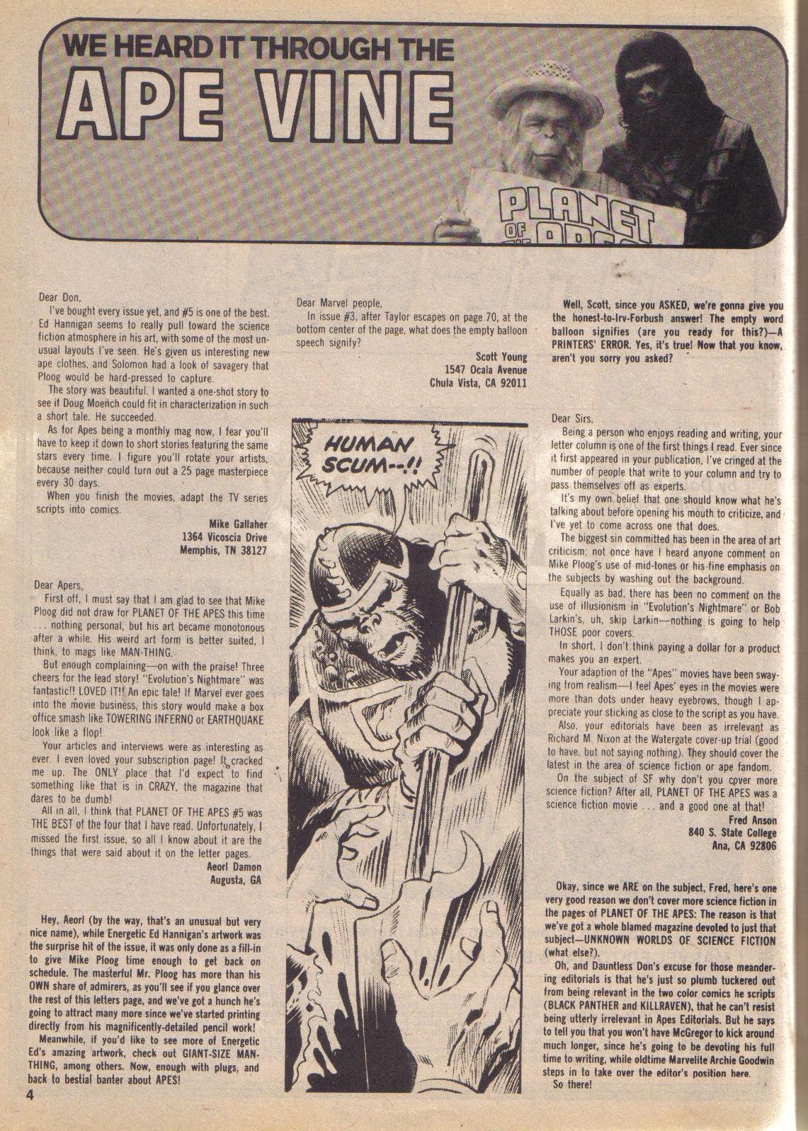Read online Planet of the Apes comic -  Issue #8 - 4