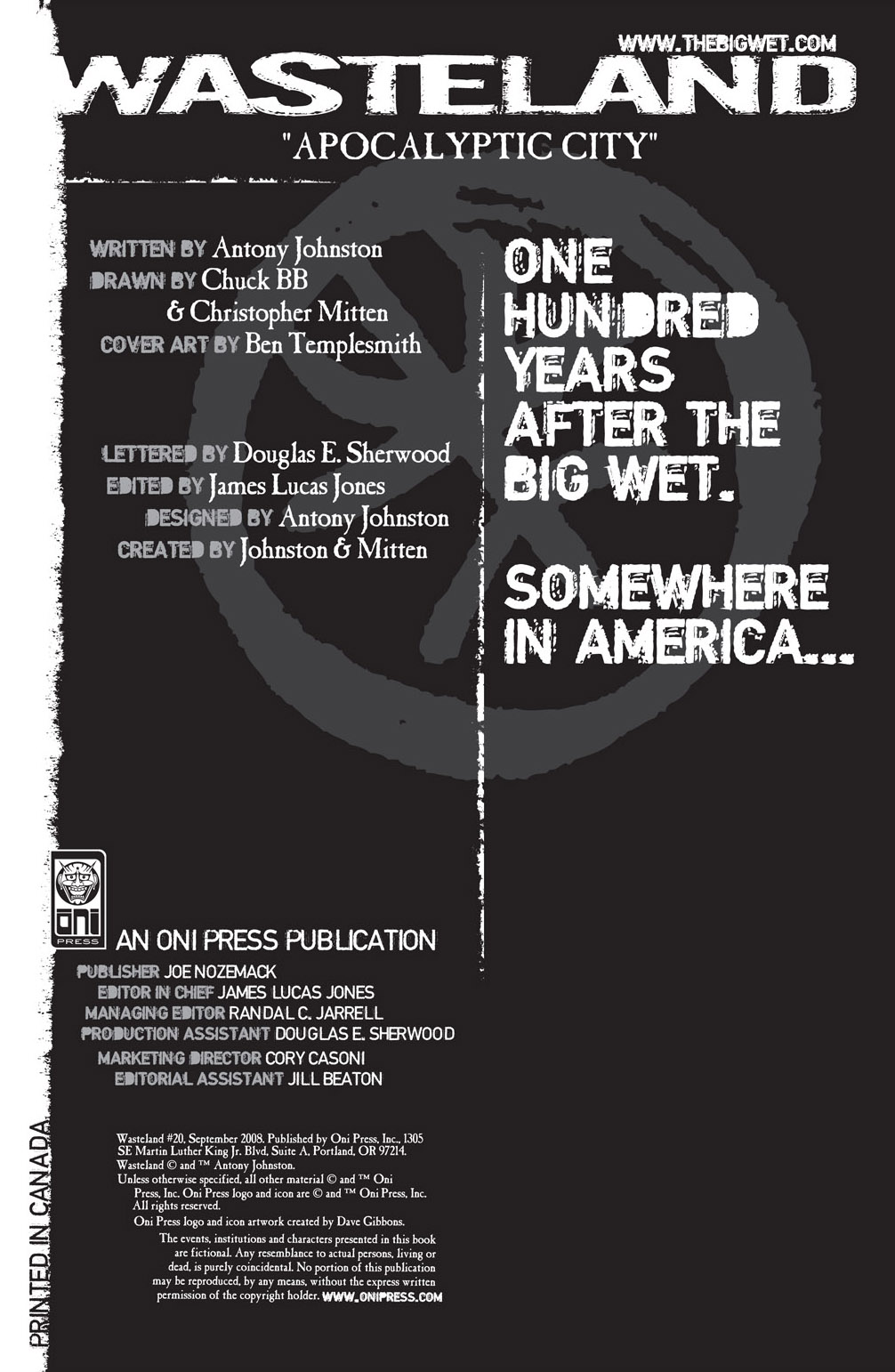 Read online Wasteland (2006) comic -  Issue #20 - 2