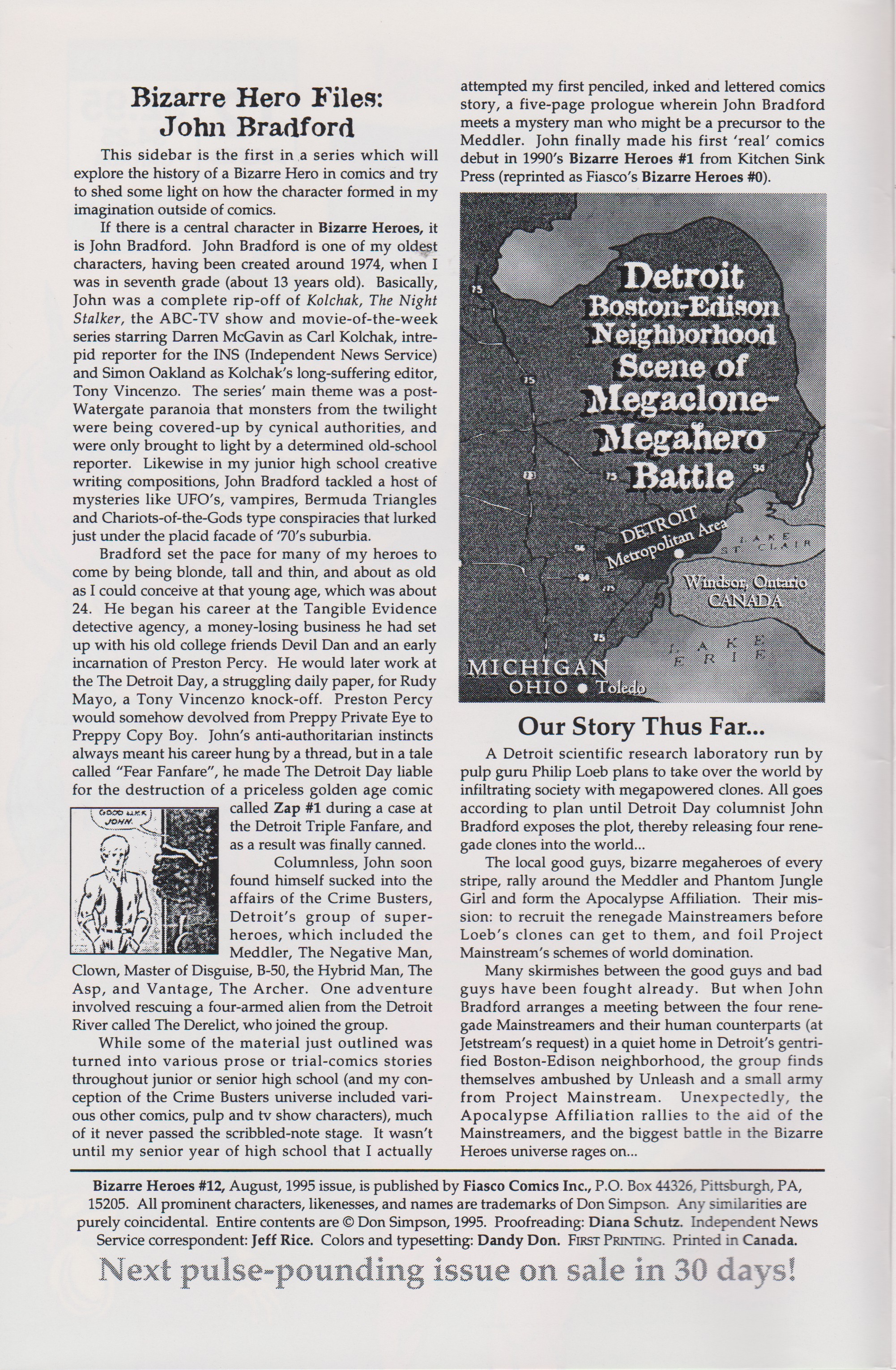 Read online Don Simpson's Bizarre Heroes comic -  Issue #12 - 2