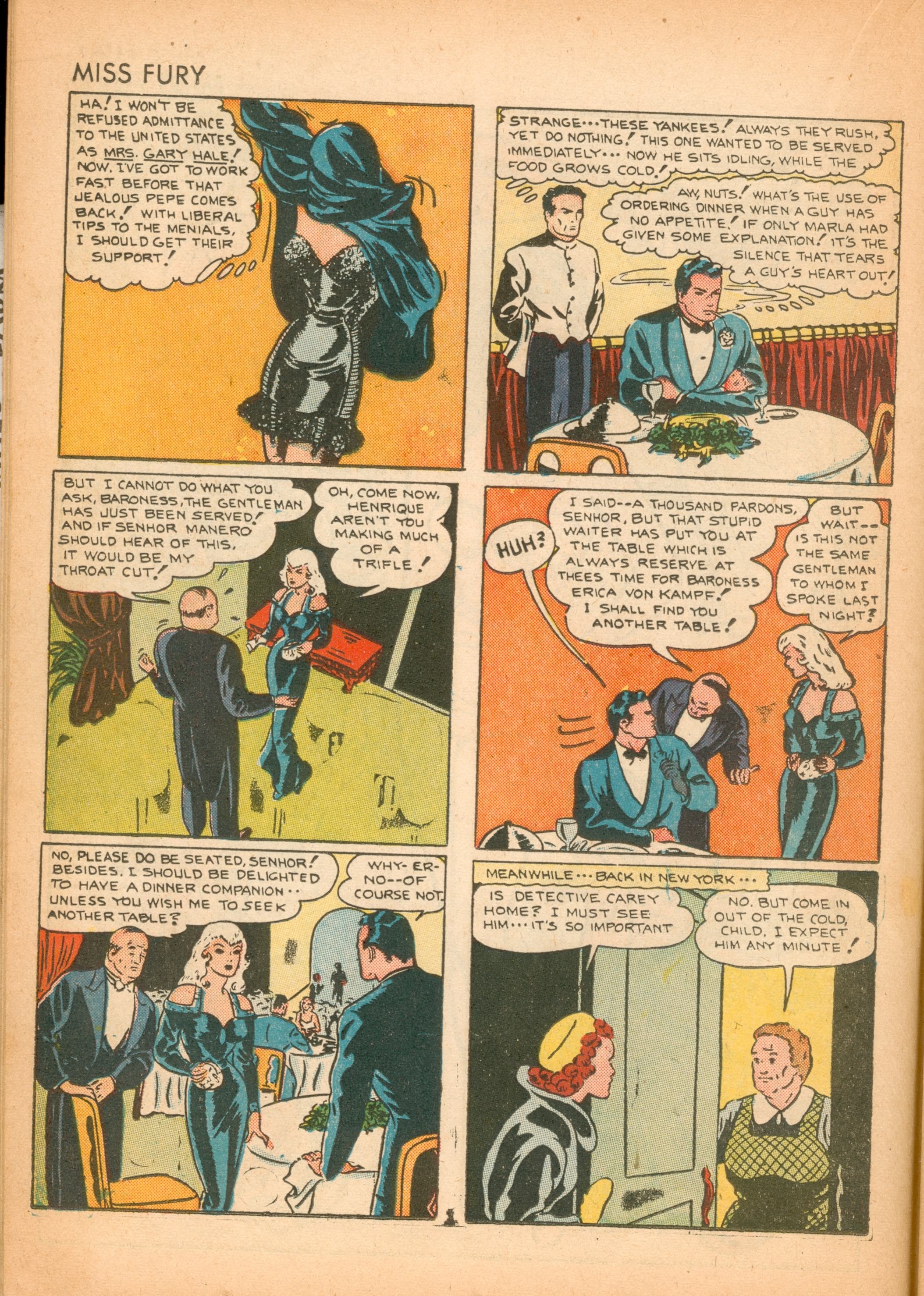 Read online Miss Fury (1942) comic -  Issue #2 - 17