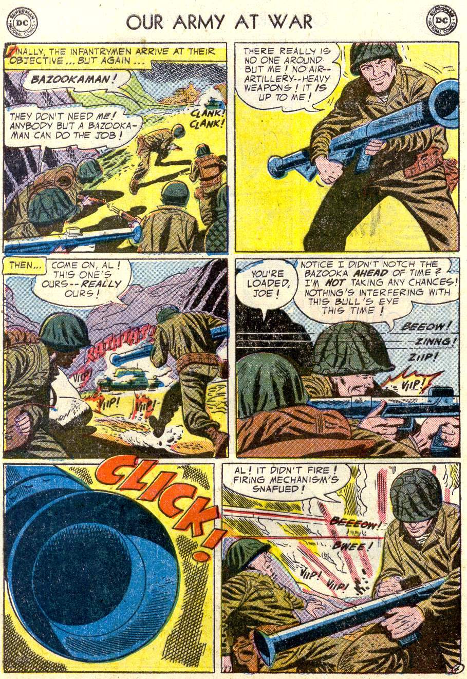 Read online Our Army at War (1952) comic -  Issue #33 - 32