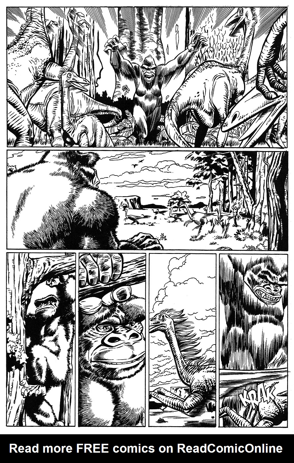 Read online Cavewoman: Missing Link comic -  Issue #4 - 5