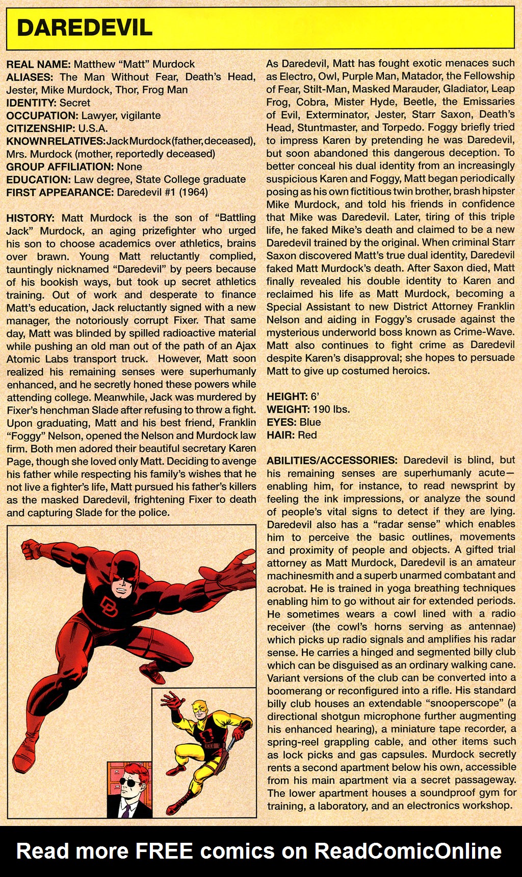 Read online The Marvel Legacy:  The 1960s-1990s Handbook comic -  Issue # Full - 16