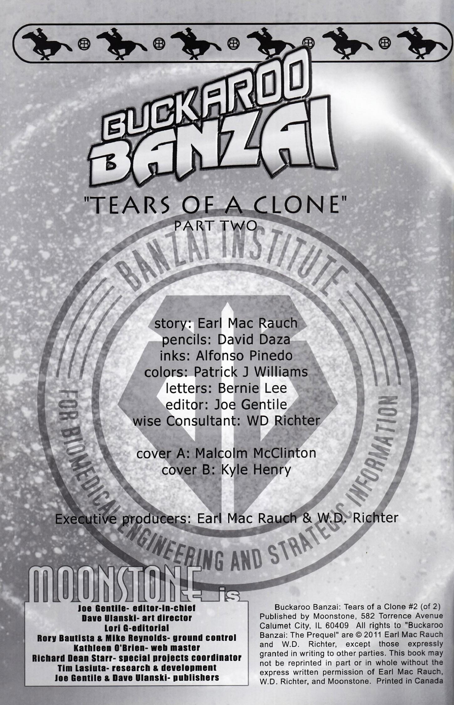 Read online Buckaroo Banzai: Tears of a Clone comic -  Issue #2 - 3