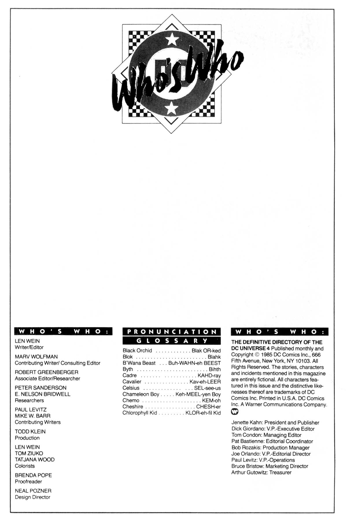 Read online Who's Who: The Definitive Directory of the DC Universe comic -  Issue #4 - 4