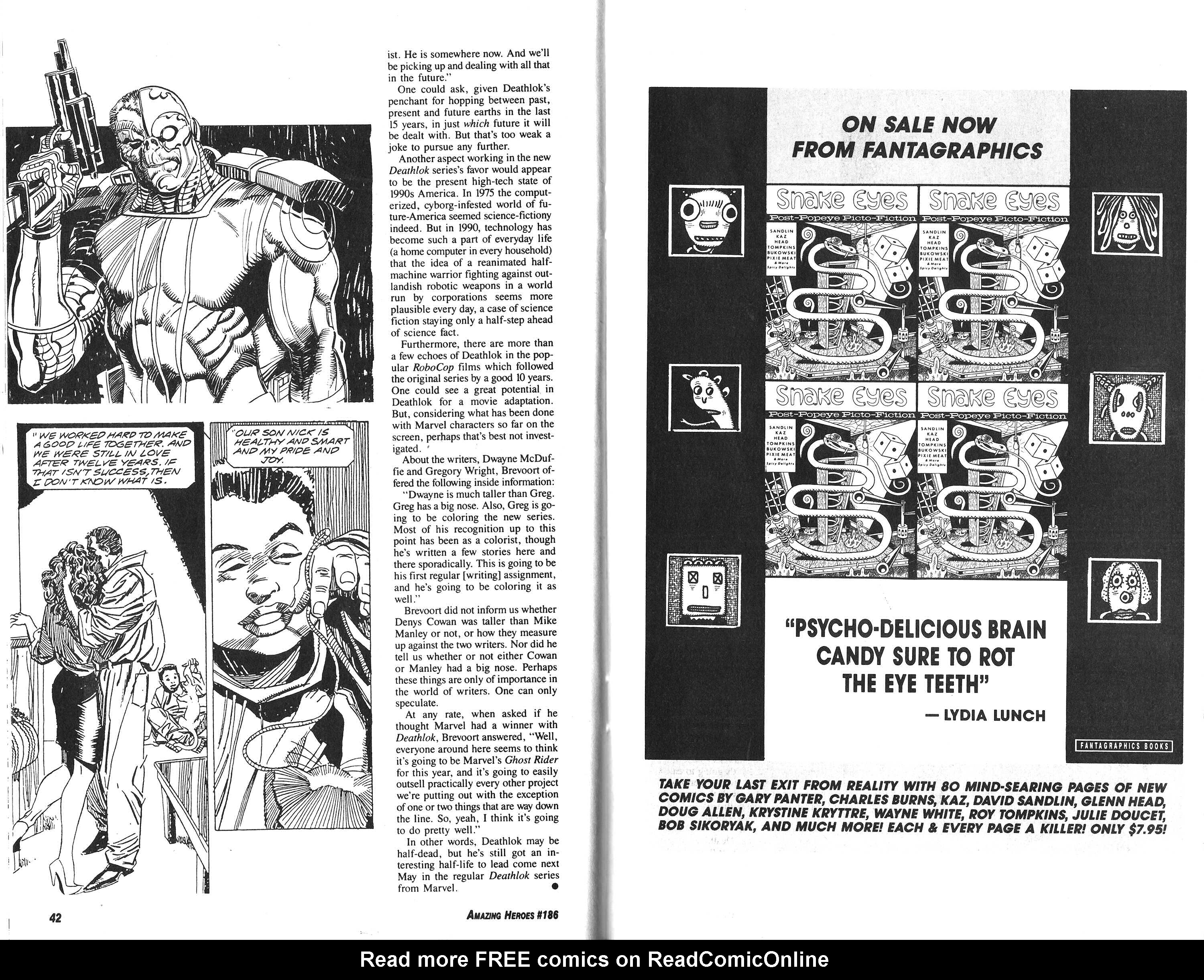 Read online Amazing Heroes comic -  Issue #186 - 22