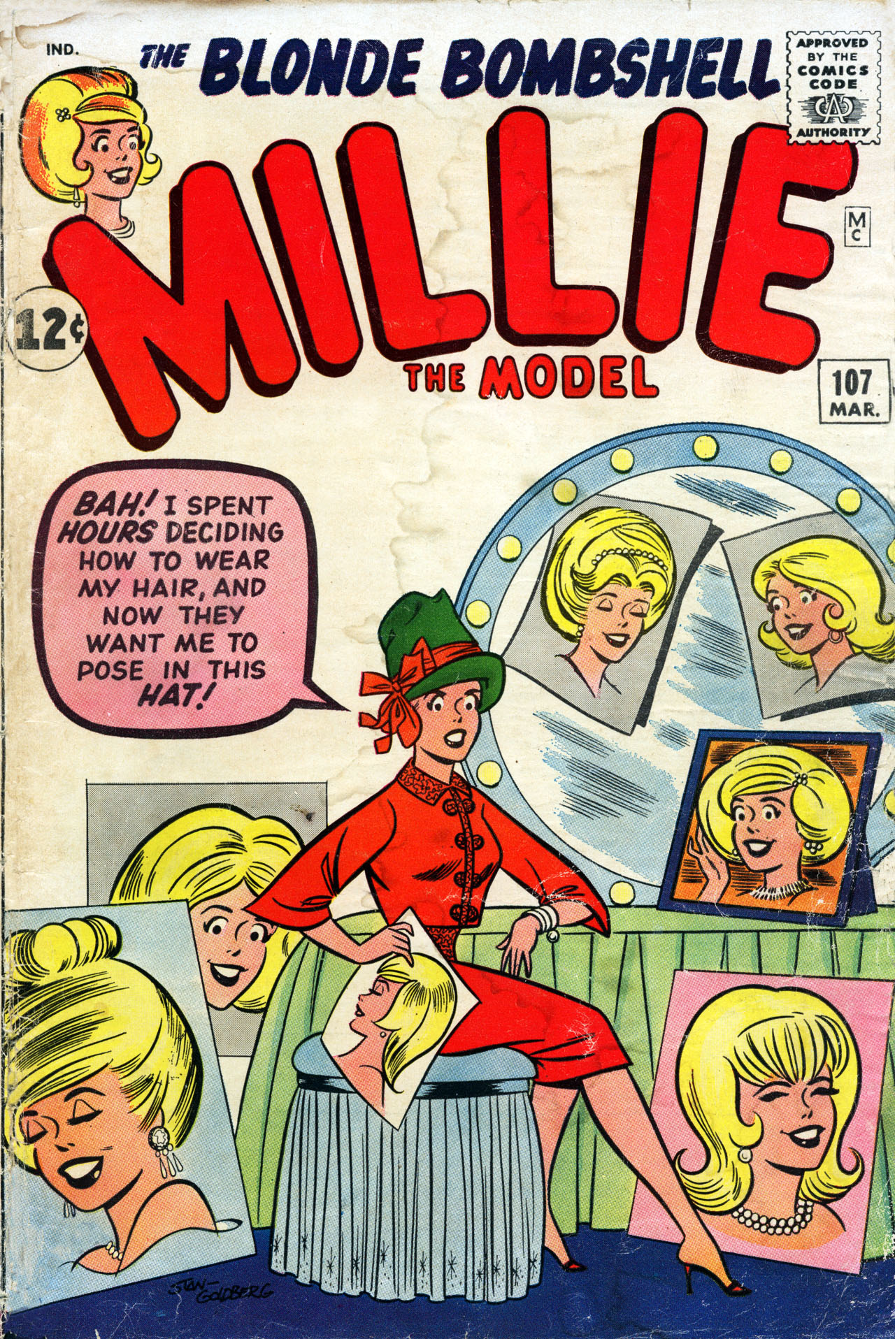 Read online Millie the Model comic -  Issue #107 - 1